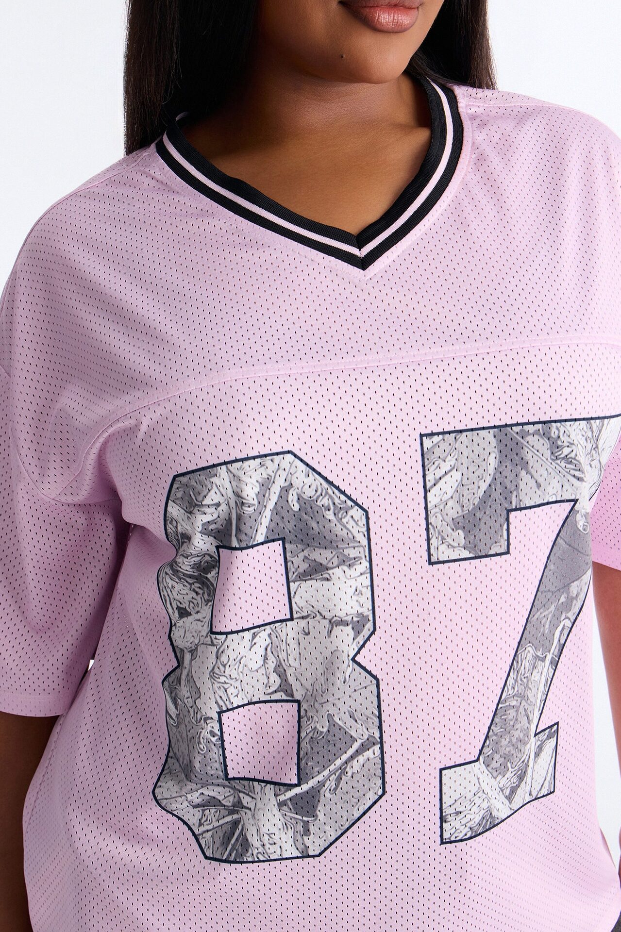 87 Pretty Play Camo Short Sleeve Jersey - Pink