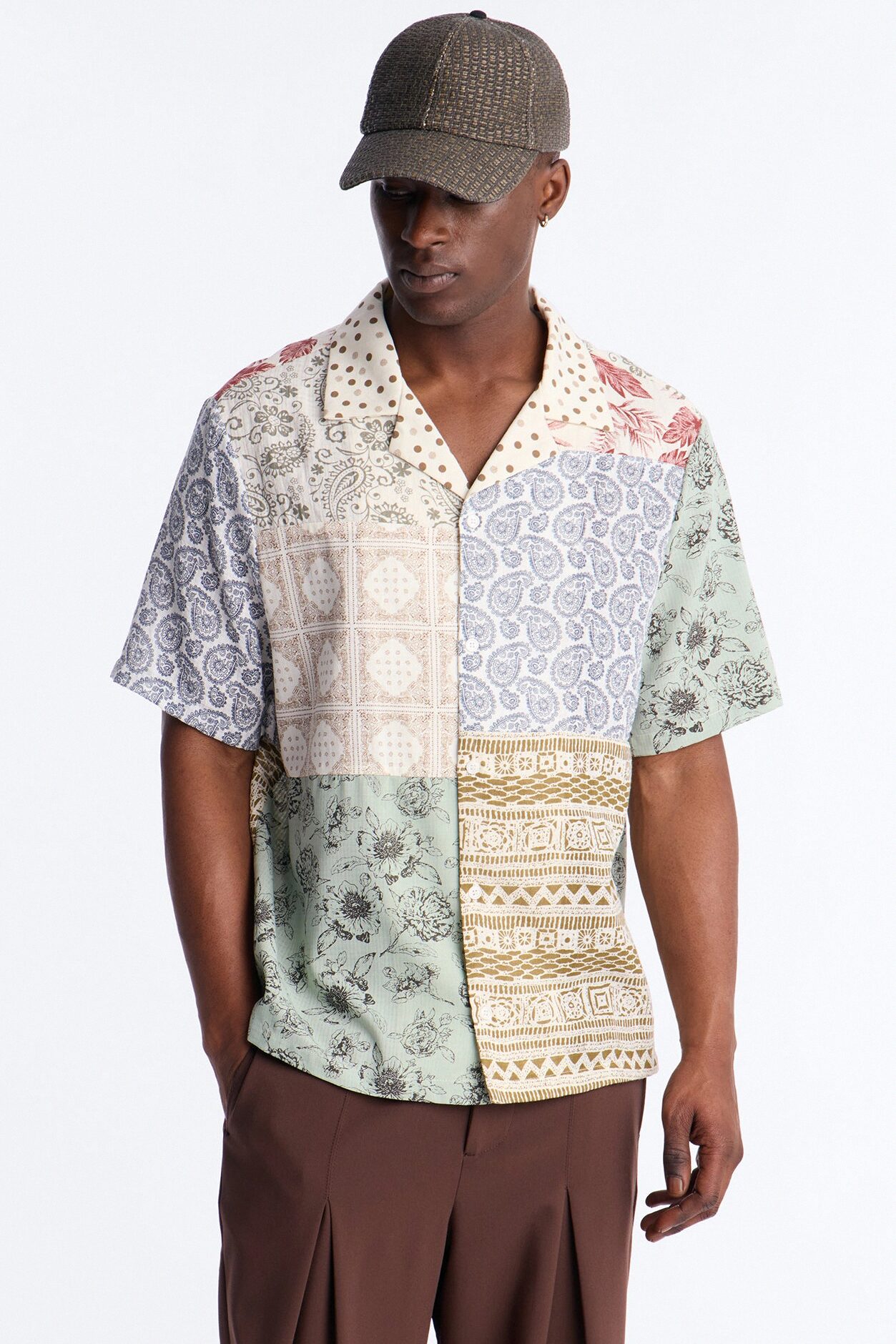 Horizon Cuban Collar Shirt - Multi Color