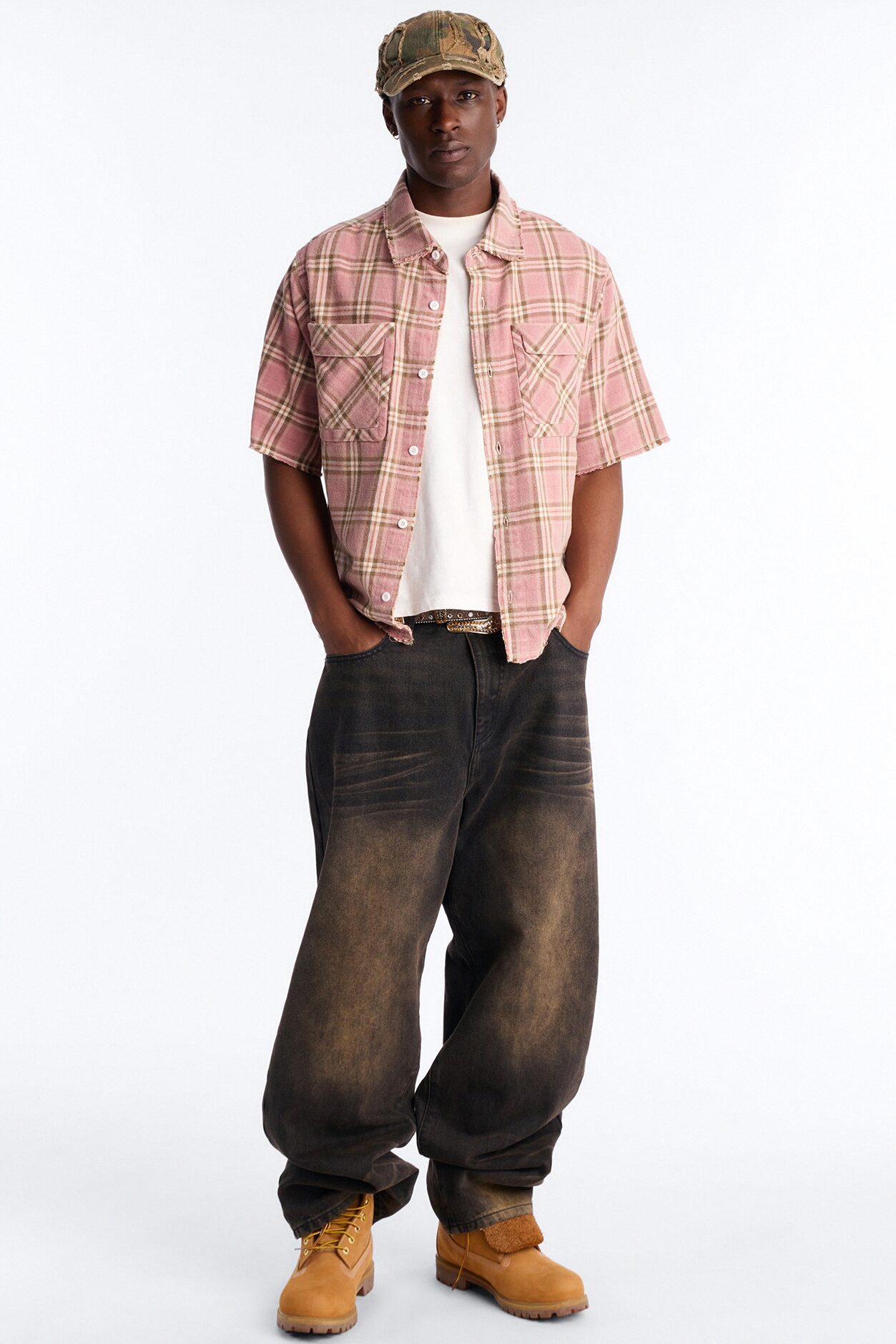 Really Really Flannel Button Up Shirt - Pink