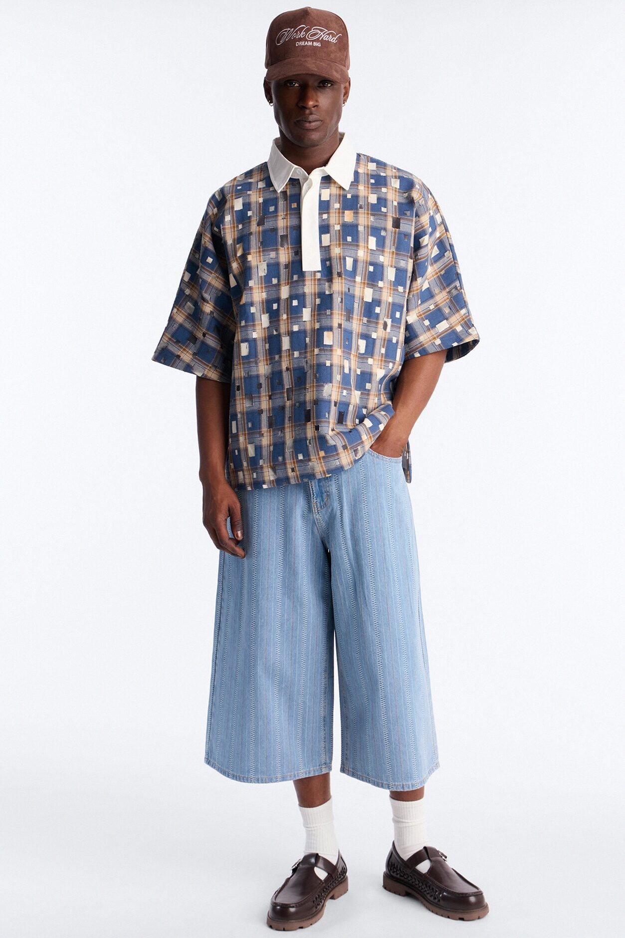 Super Baggy Outfield Denim Short - Light Blue Wash