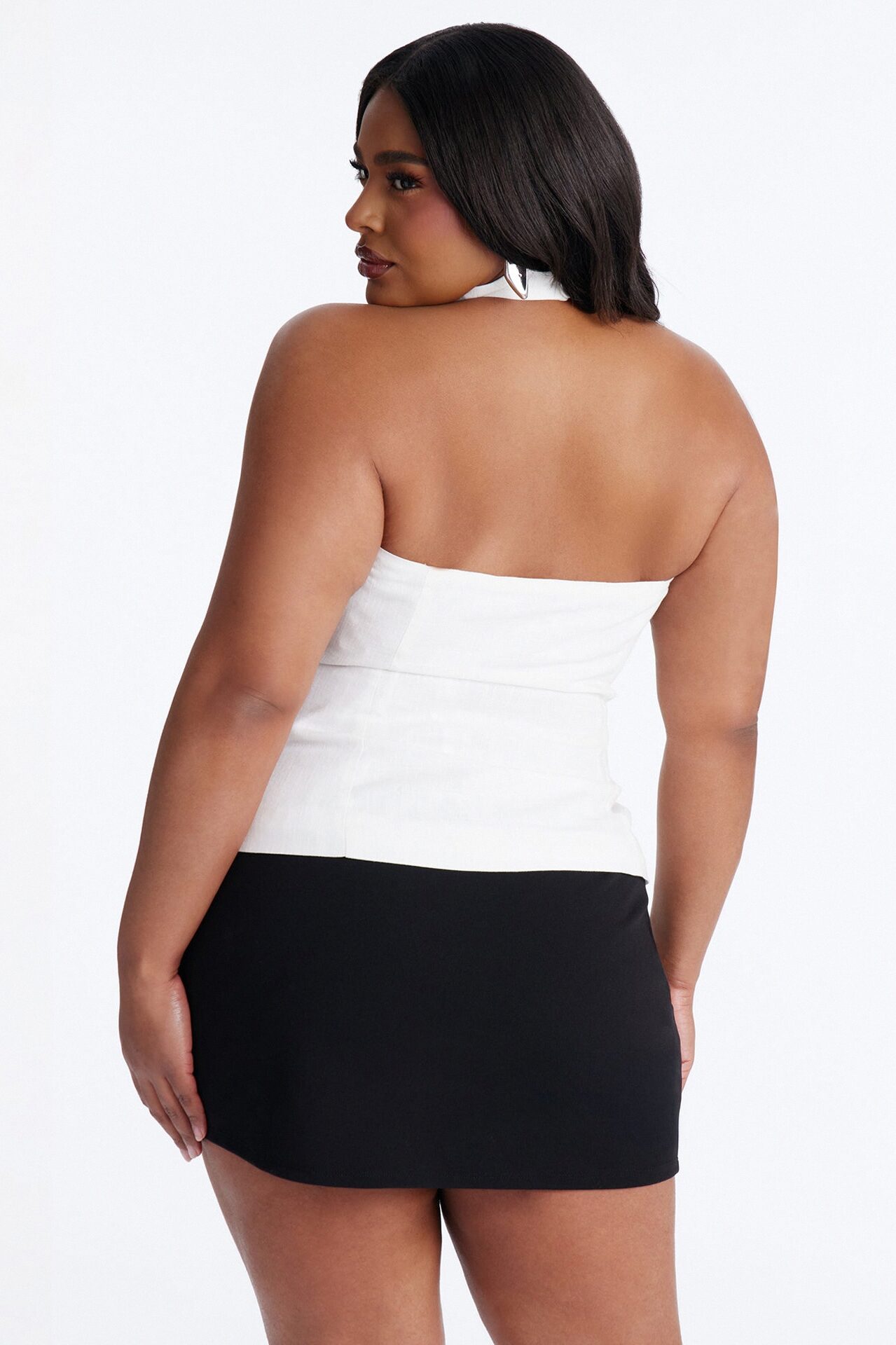 No Small Talk Linen Vest - Ivory