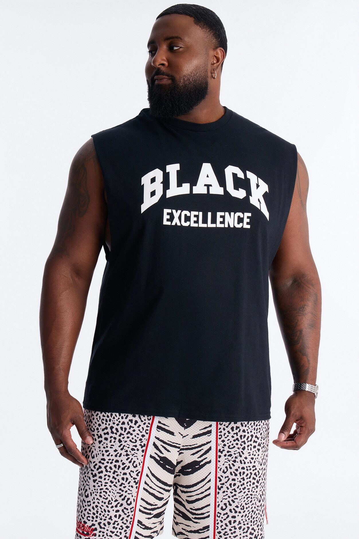 Black Excellence Muscle Tee - Black