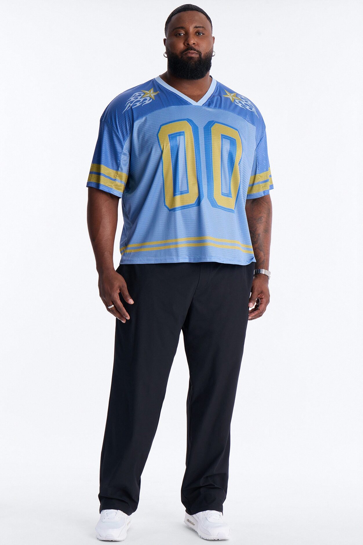 Burning Star Short Sleeve Jersey - Blue