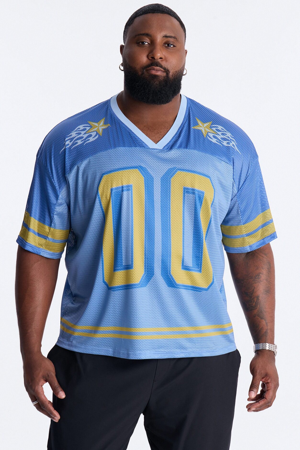 Burning Star Short Sleeve Jersey - Blue