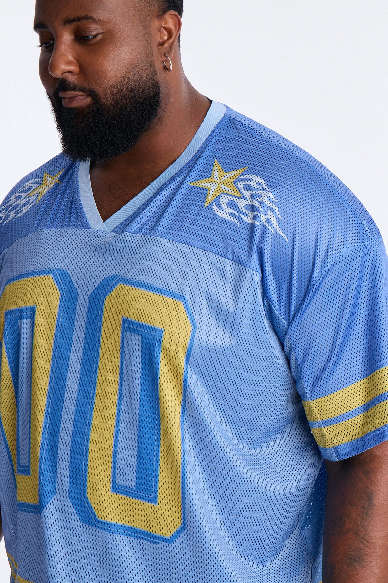 Burning Star Short Sleeve Jersey - Blue