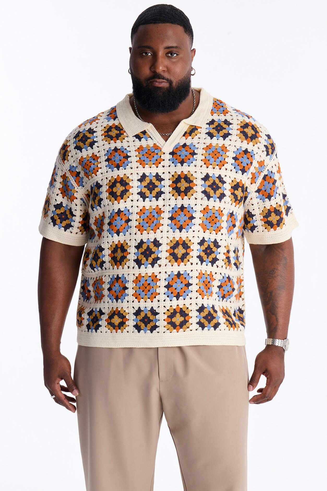 Florian Short Sleeve Johnny Polo - Cream