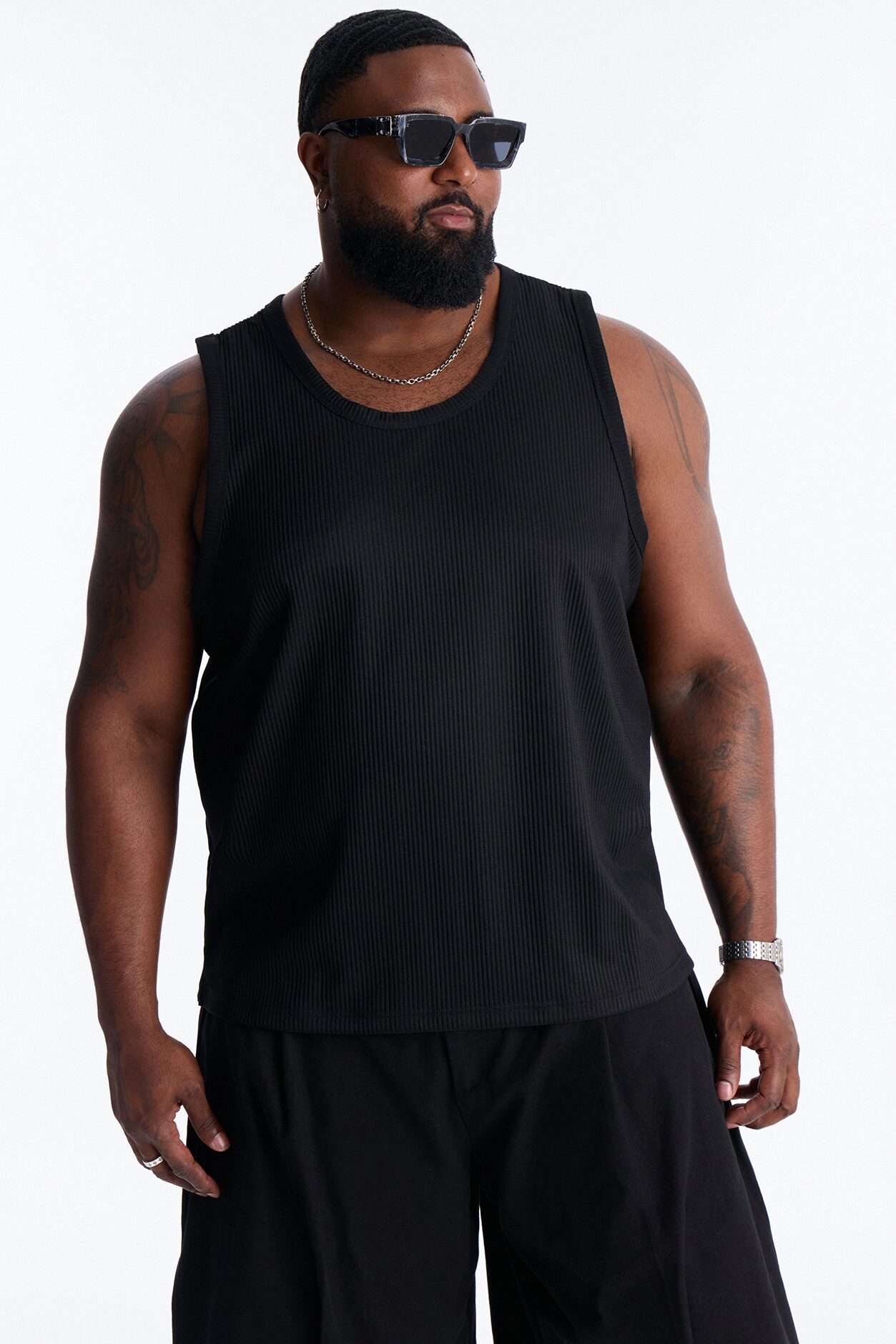 Show Up Tank Top - Black