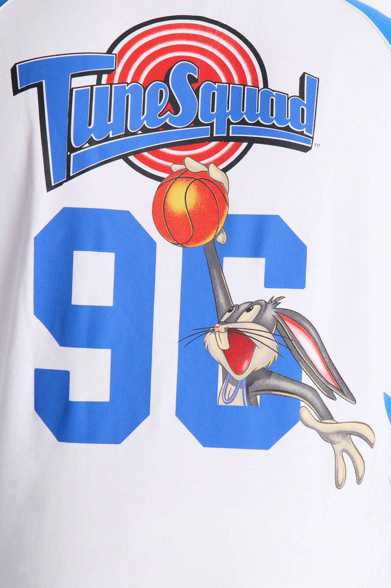 Space Jam Toon Squad Paneled Zip Up Hoodie - White