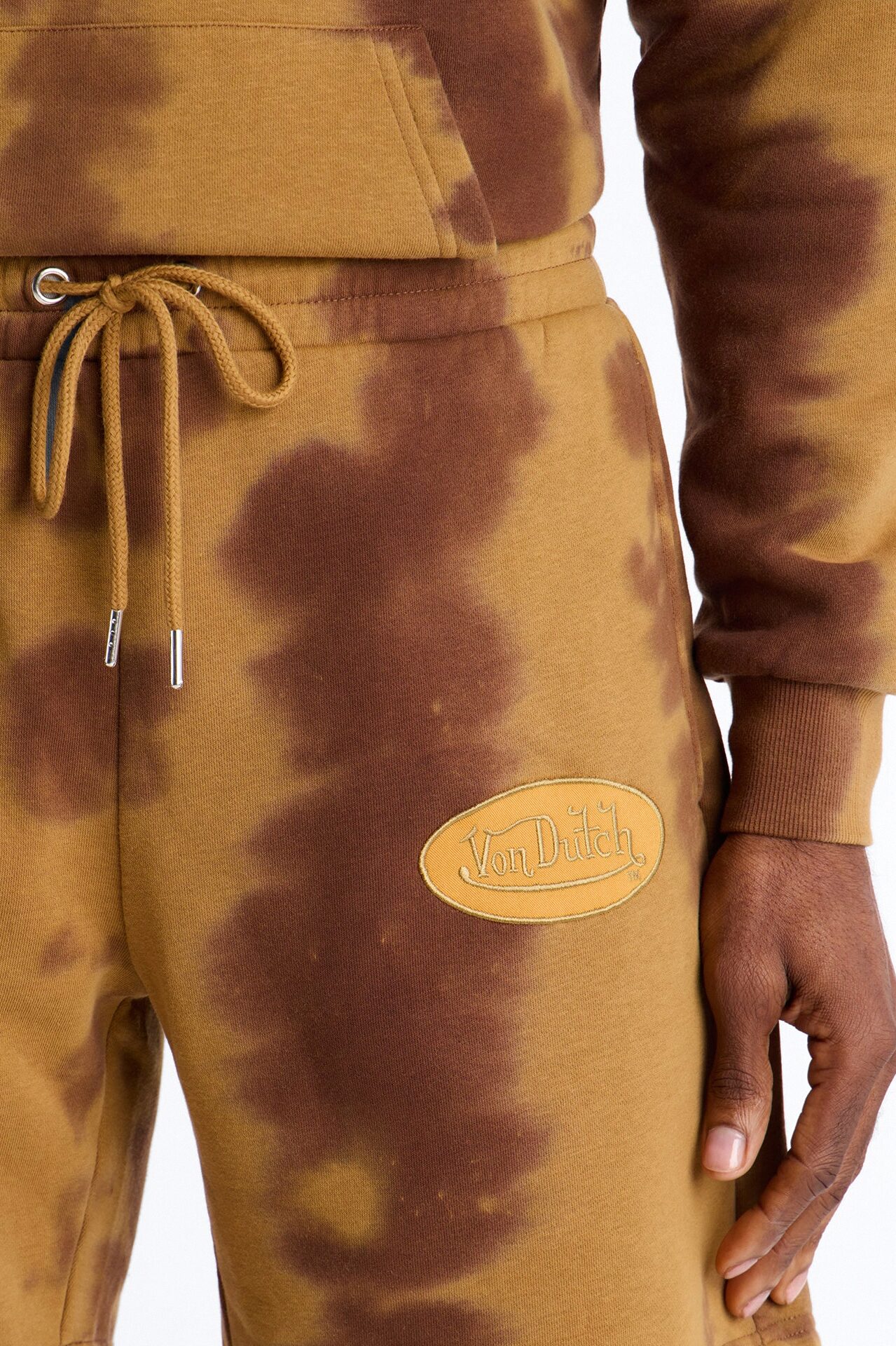 Baggy Von Dutch Ranch Most Wanted Sweatshort - Brown