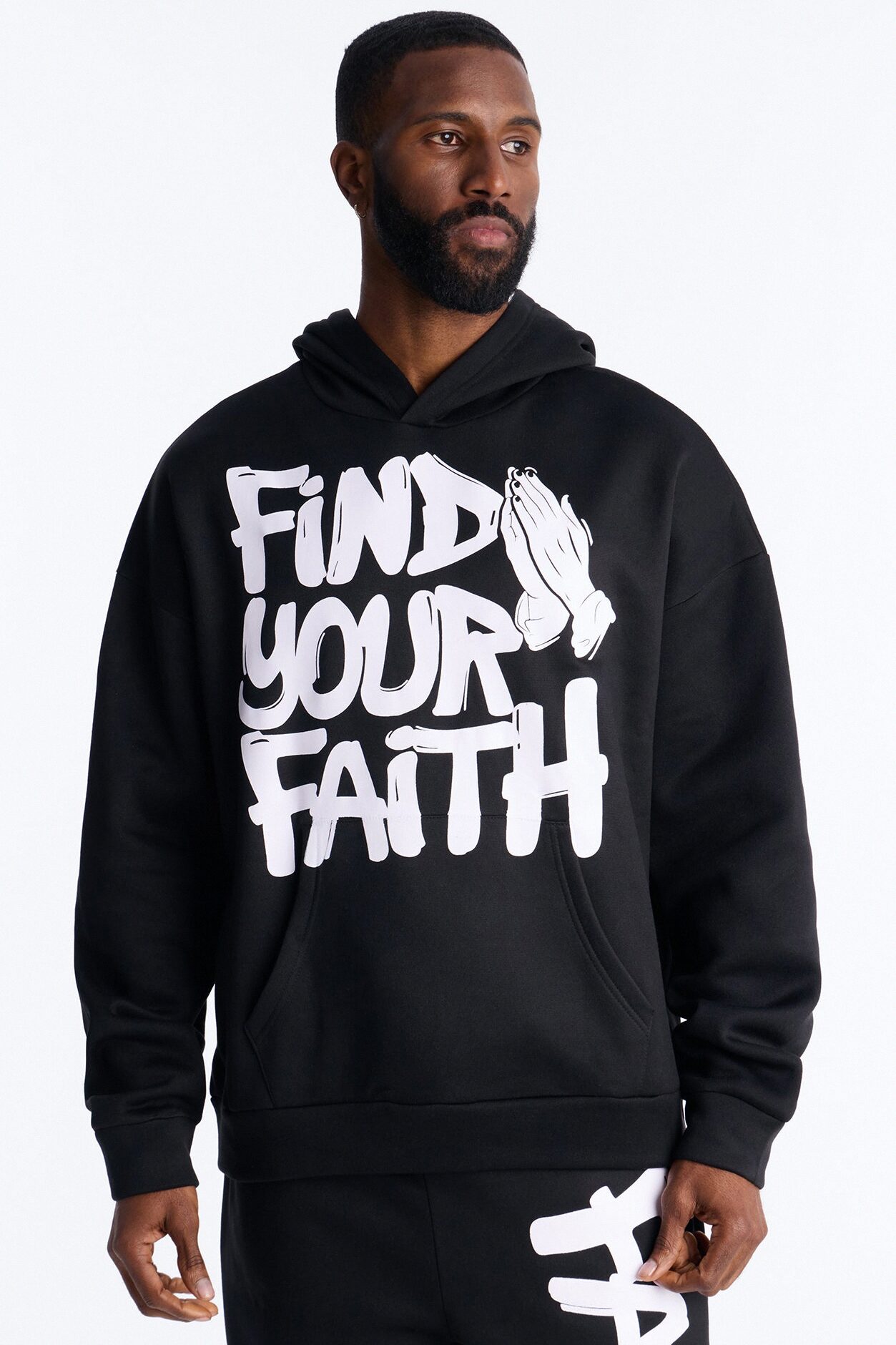 Find Your Faith Hoodie - Black