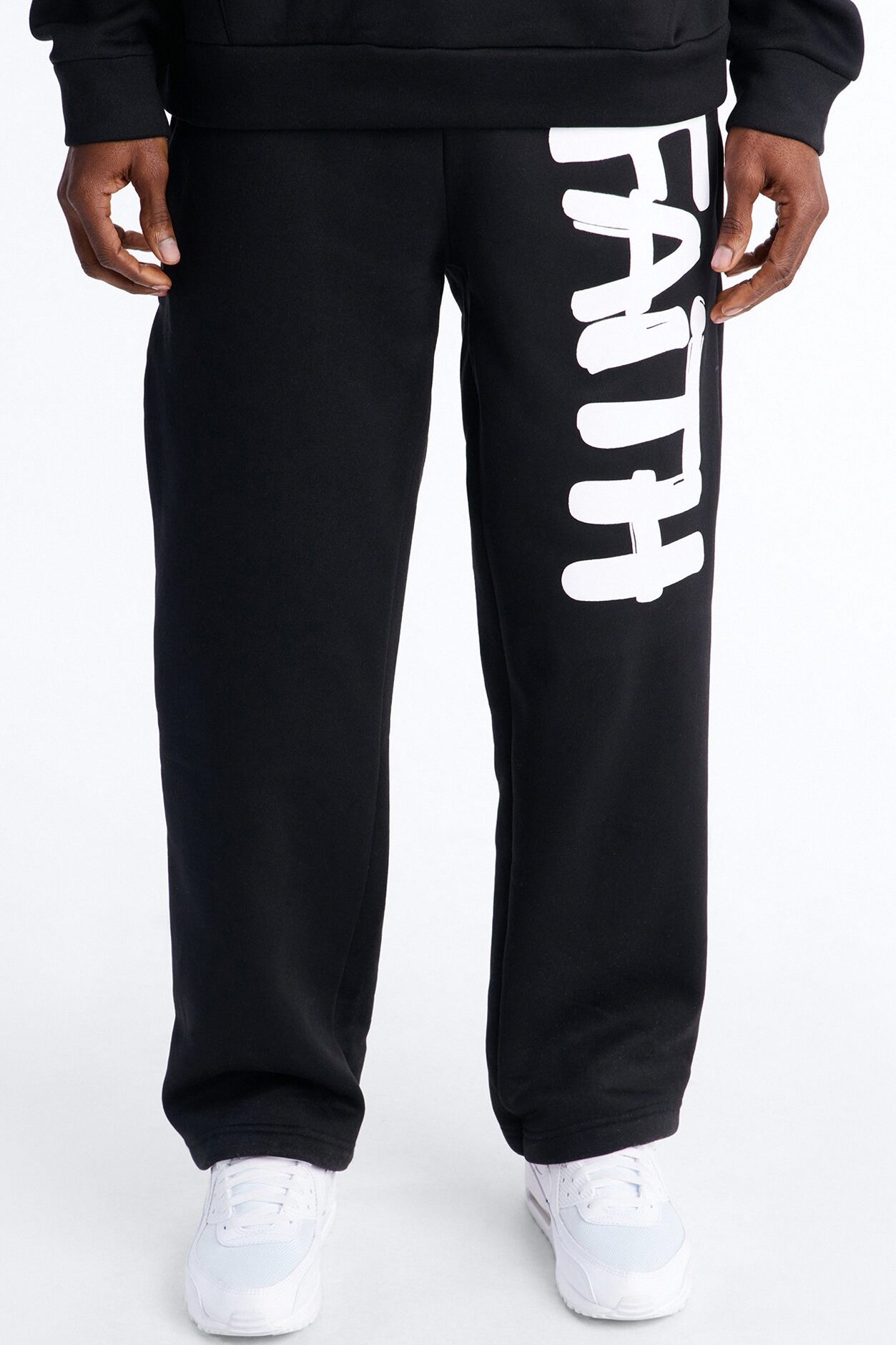 Find Your Faith Sweatpants - Black