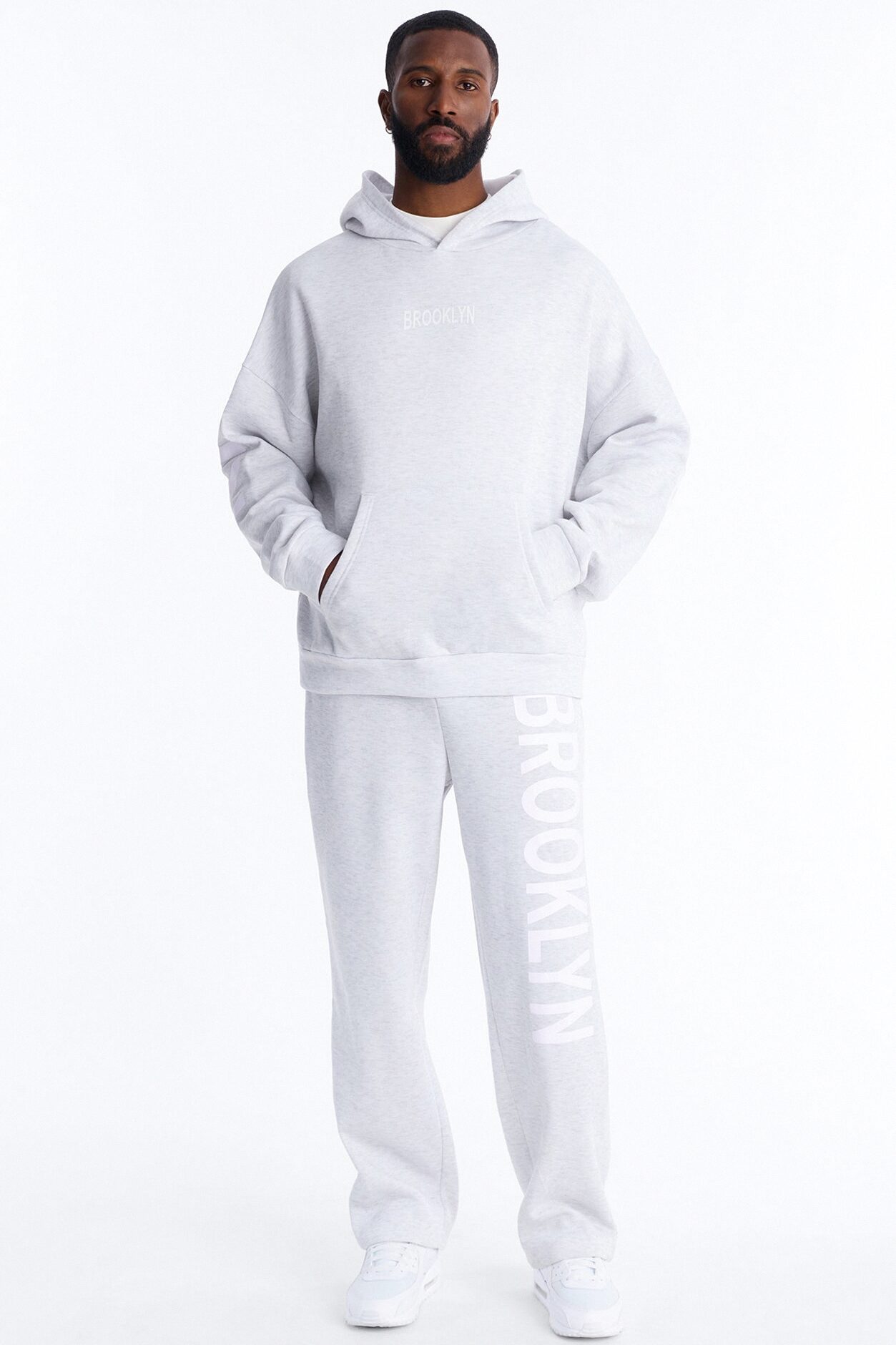 Brooklyn Till I Die Sweatpants - Heather Grey