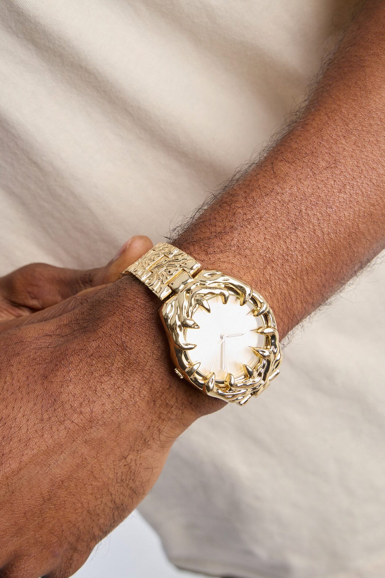 Over The Moon Analog Watch - Gold/Gold