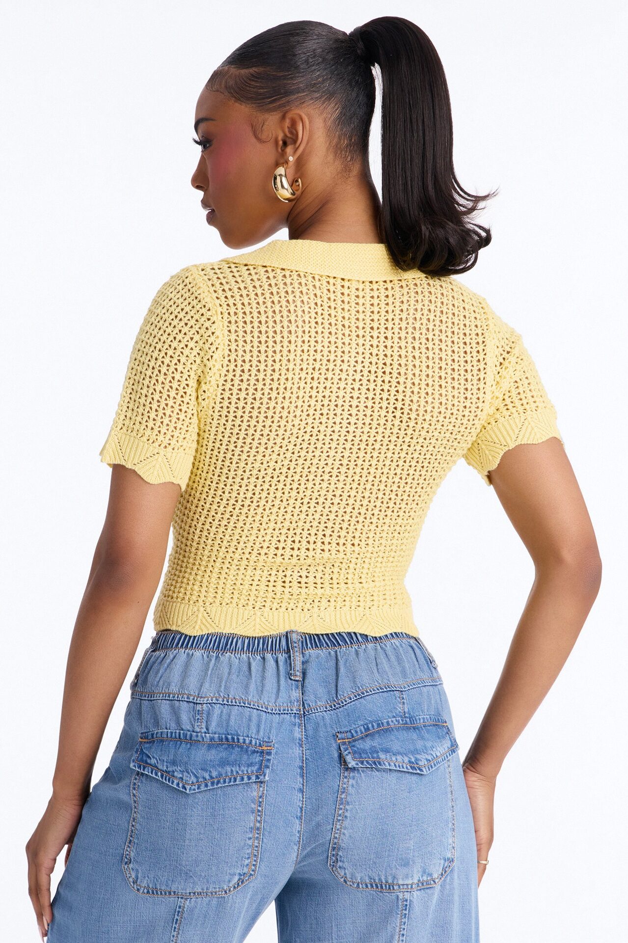 Jazzy Sweater Shirt - Butter Yellow