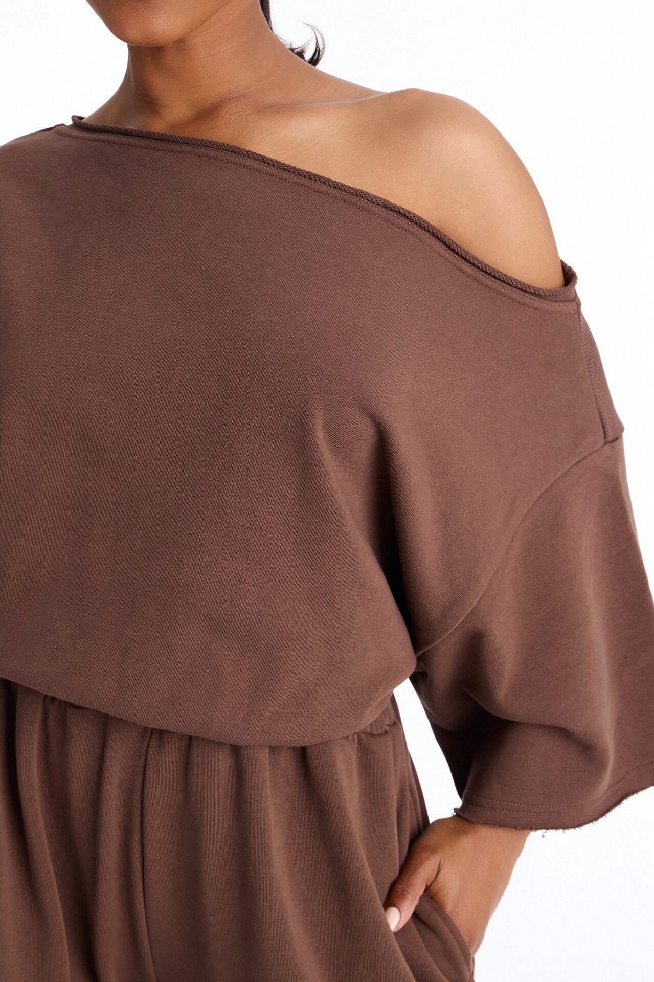 Sunday Lounge Wide Leg Jumpsuit - Chocolate