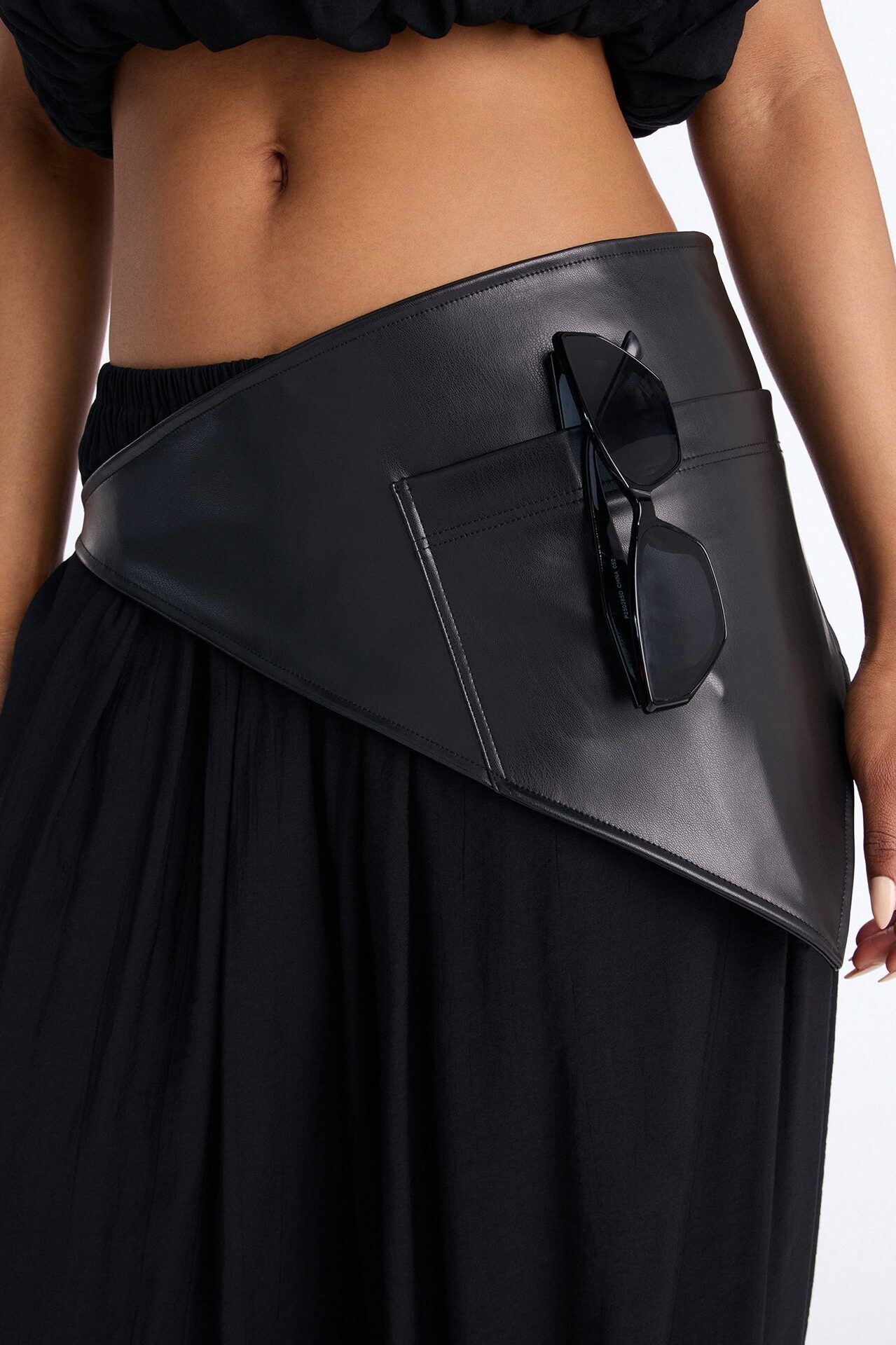 Kristina 3 Piece Balloon Pant Set - Black