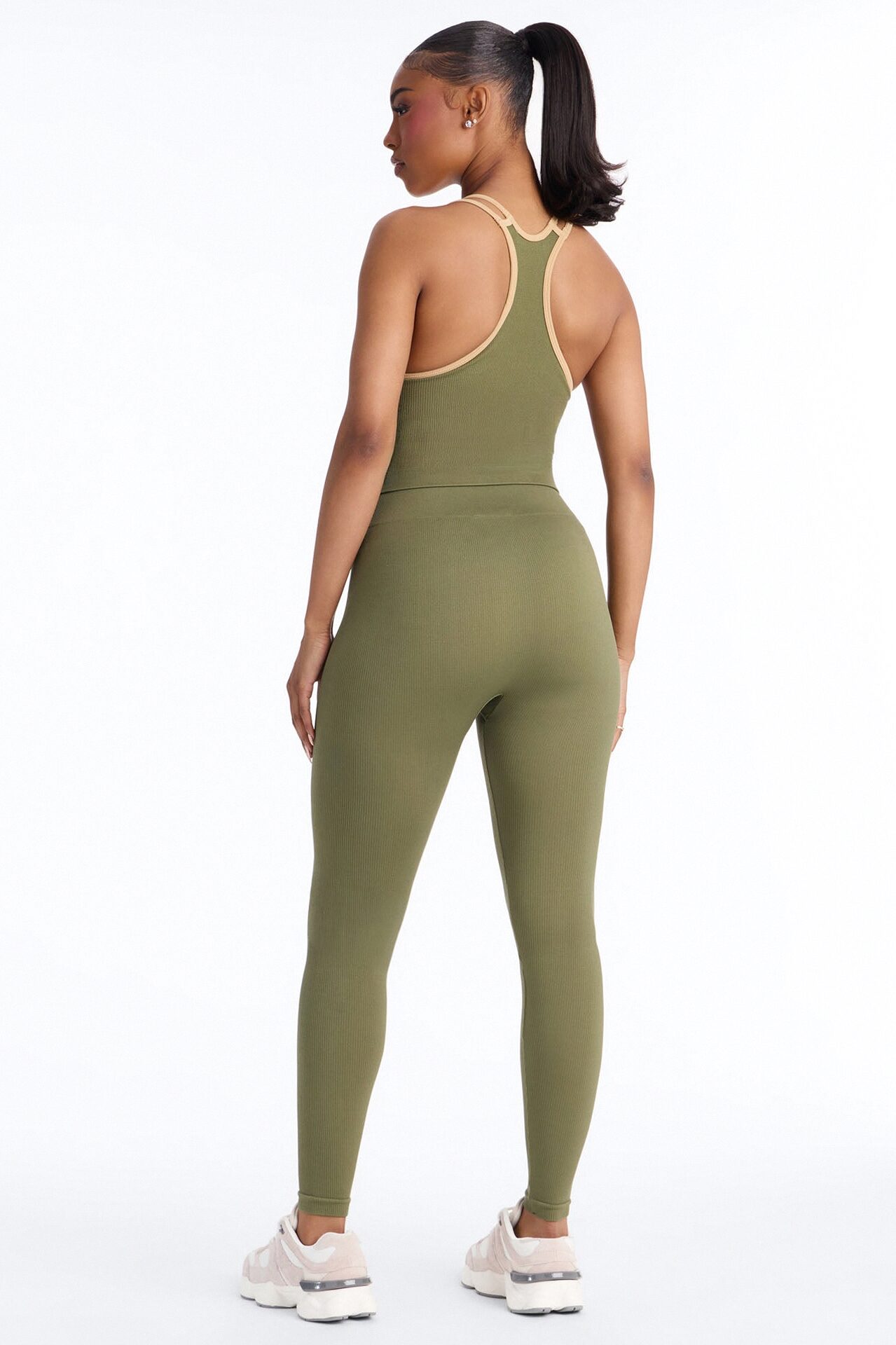 High Impact Seamless Legging Set - Olive