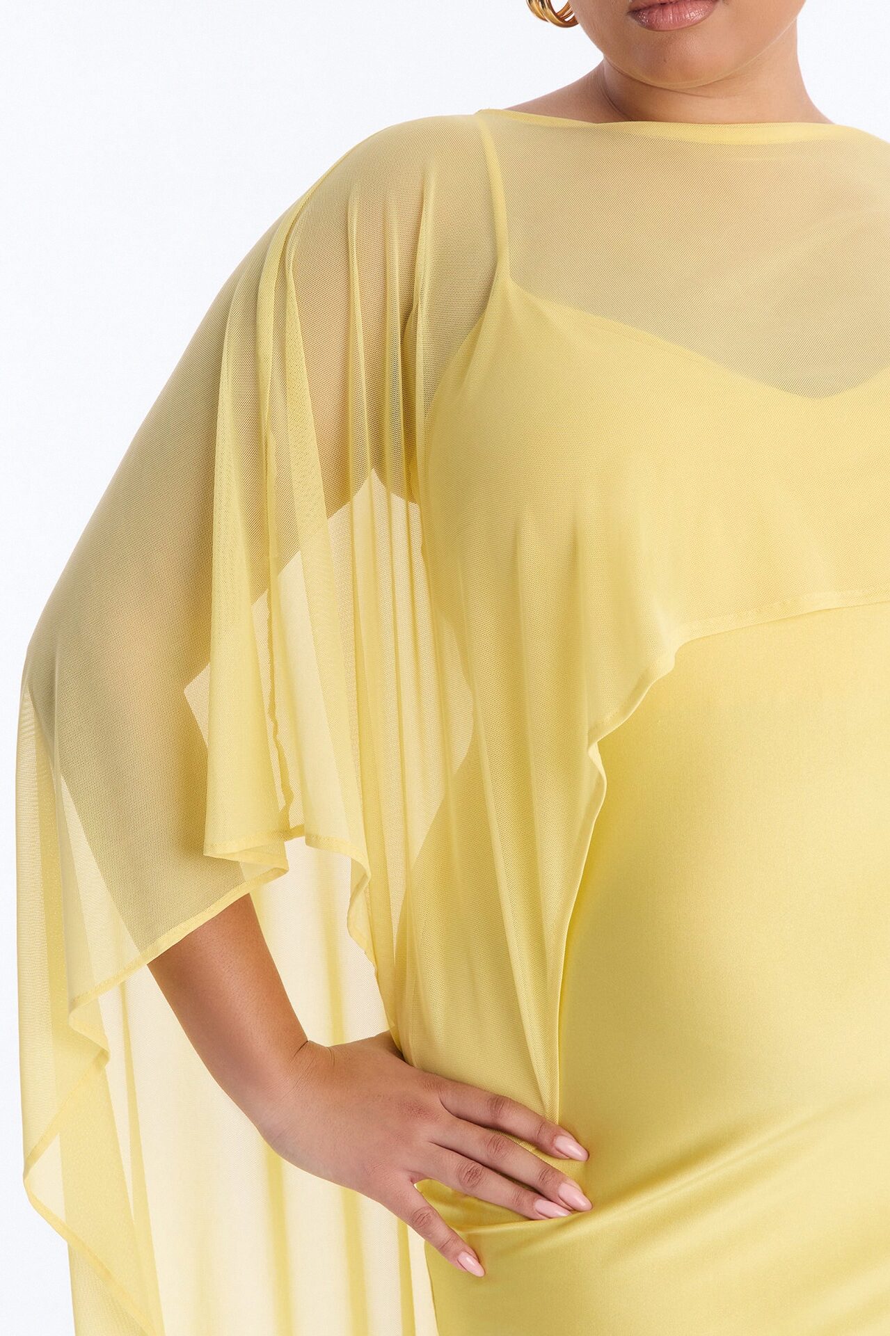 Staying True Satin Maxi Dress - Butter Yellow