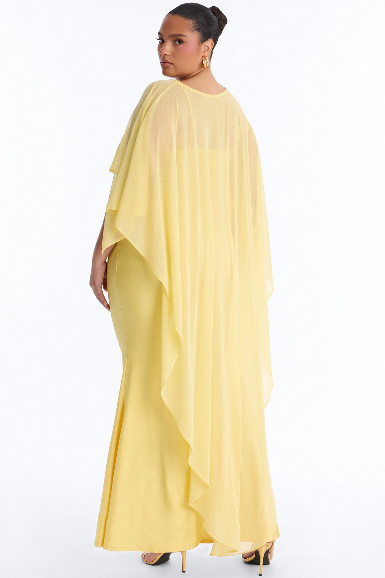 Staying True Satin Maxi Dress - Butter Yellow