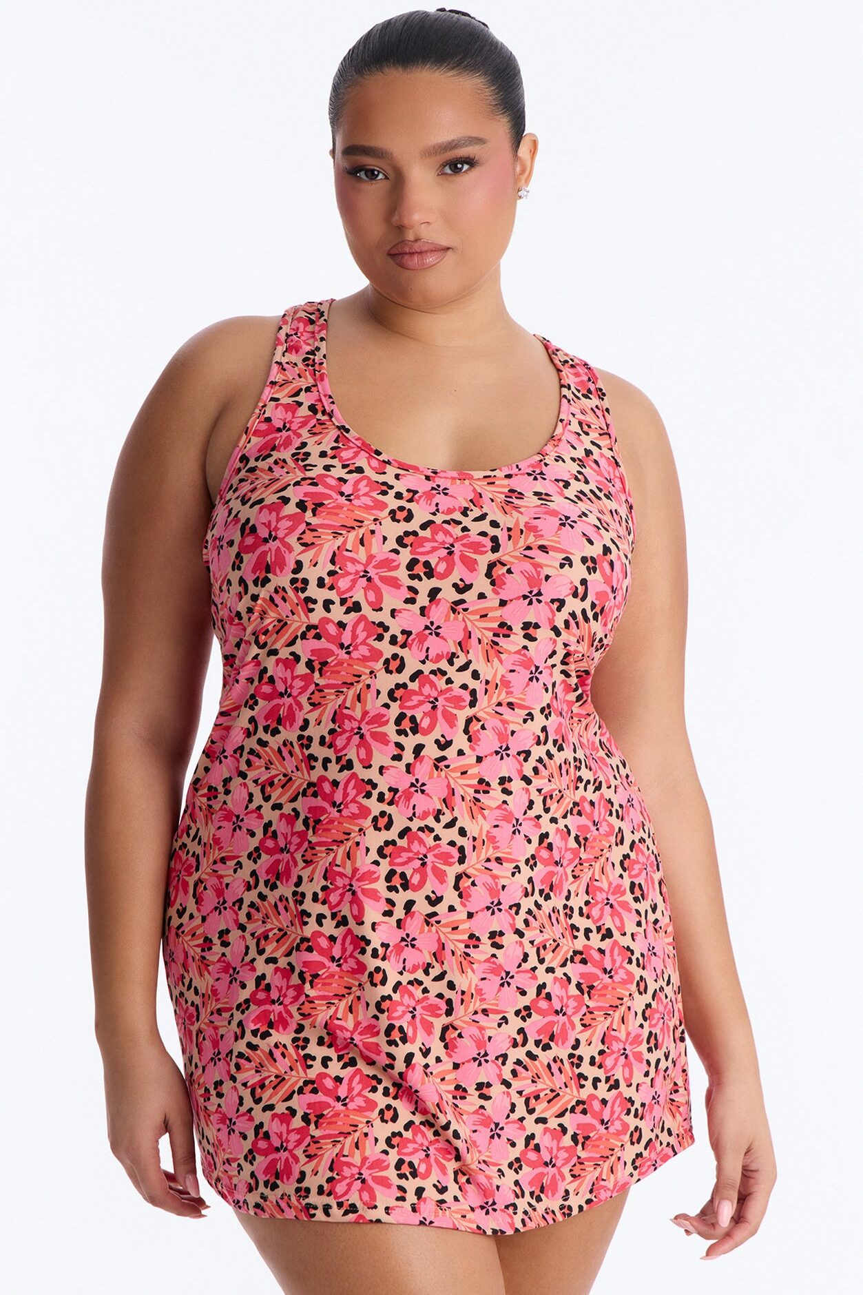 Tropic Dreams PJ Sleep Dress - Orange/combo