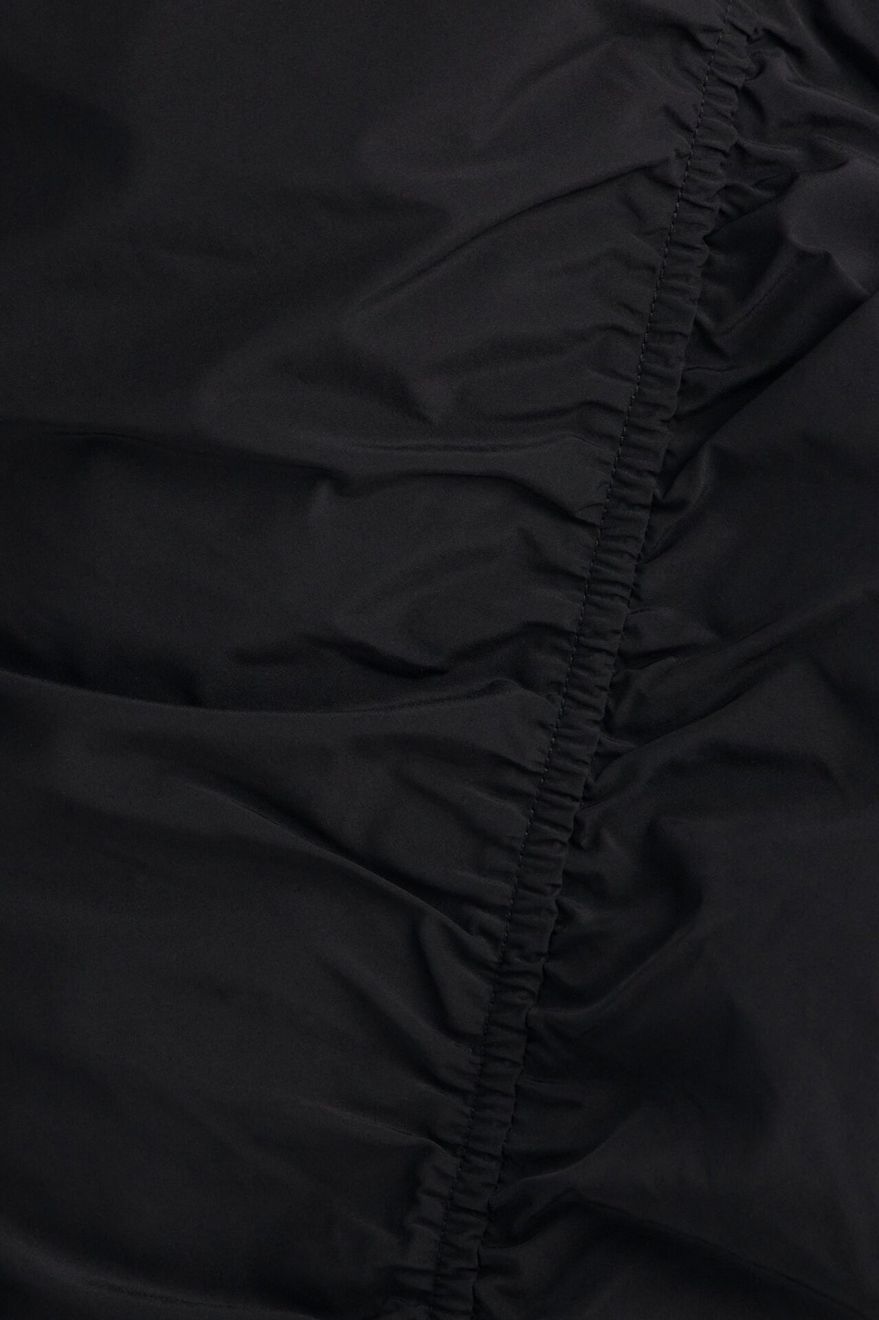 Ariana Low Rise Ruched Stacked Nylon Pant 33″ - Black