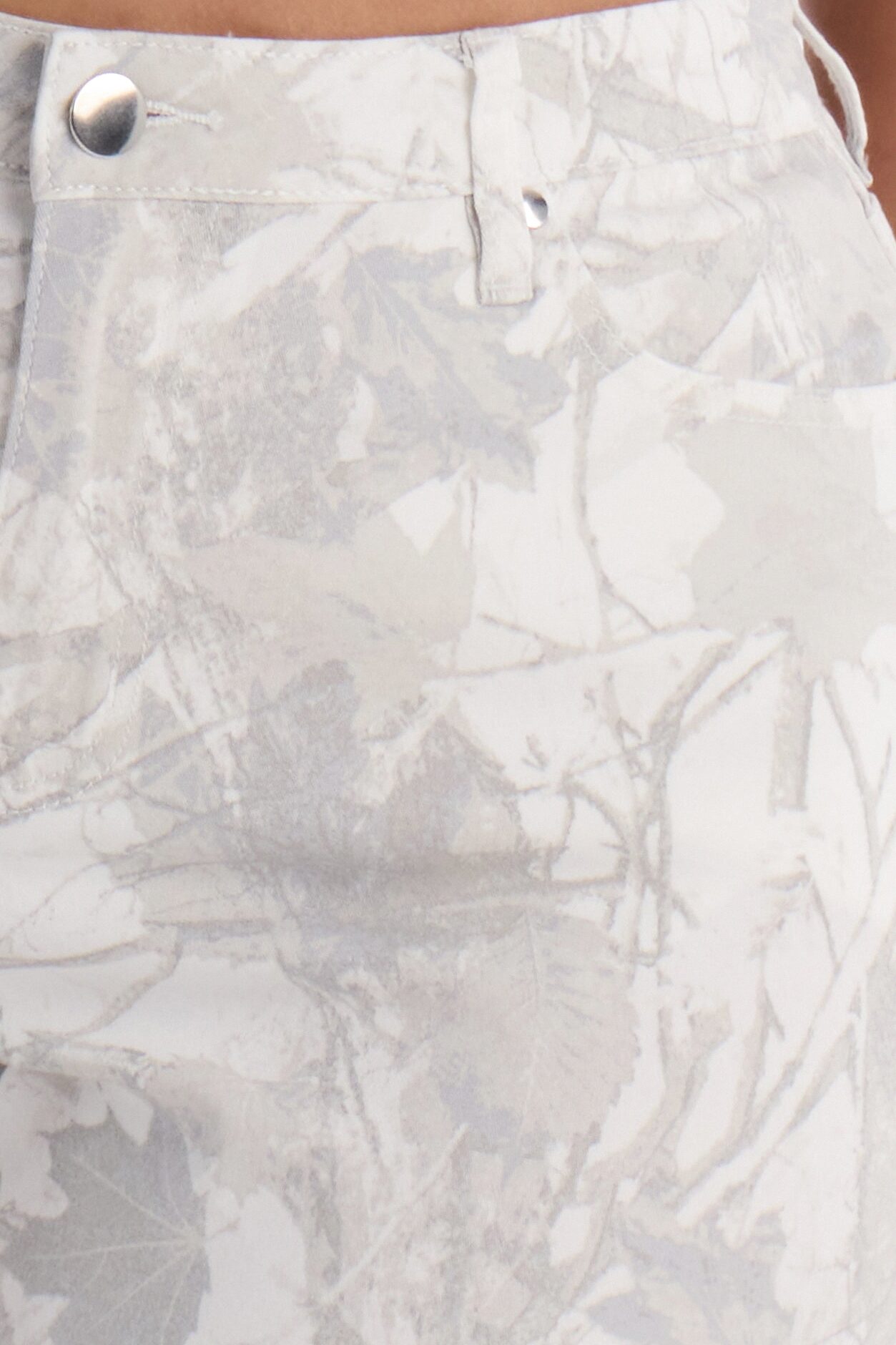Raffi Mid Rise Camouflage Pant 33″ - Ivory/combo