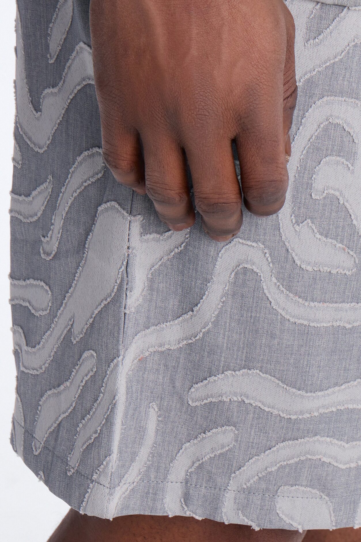 Relaxed Midnight Wave Short - Grey