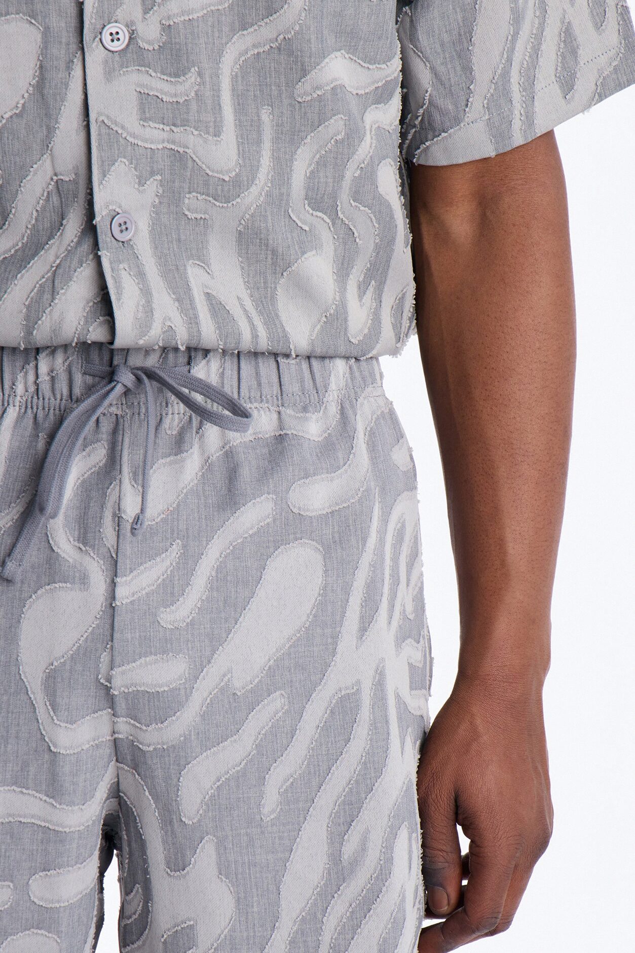 Relaxed Midnight Wave Short - Grey