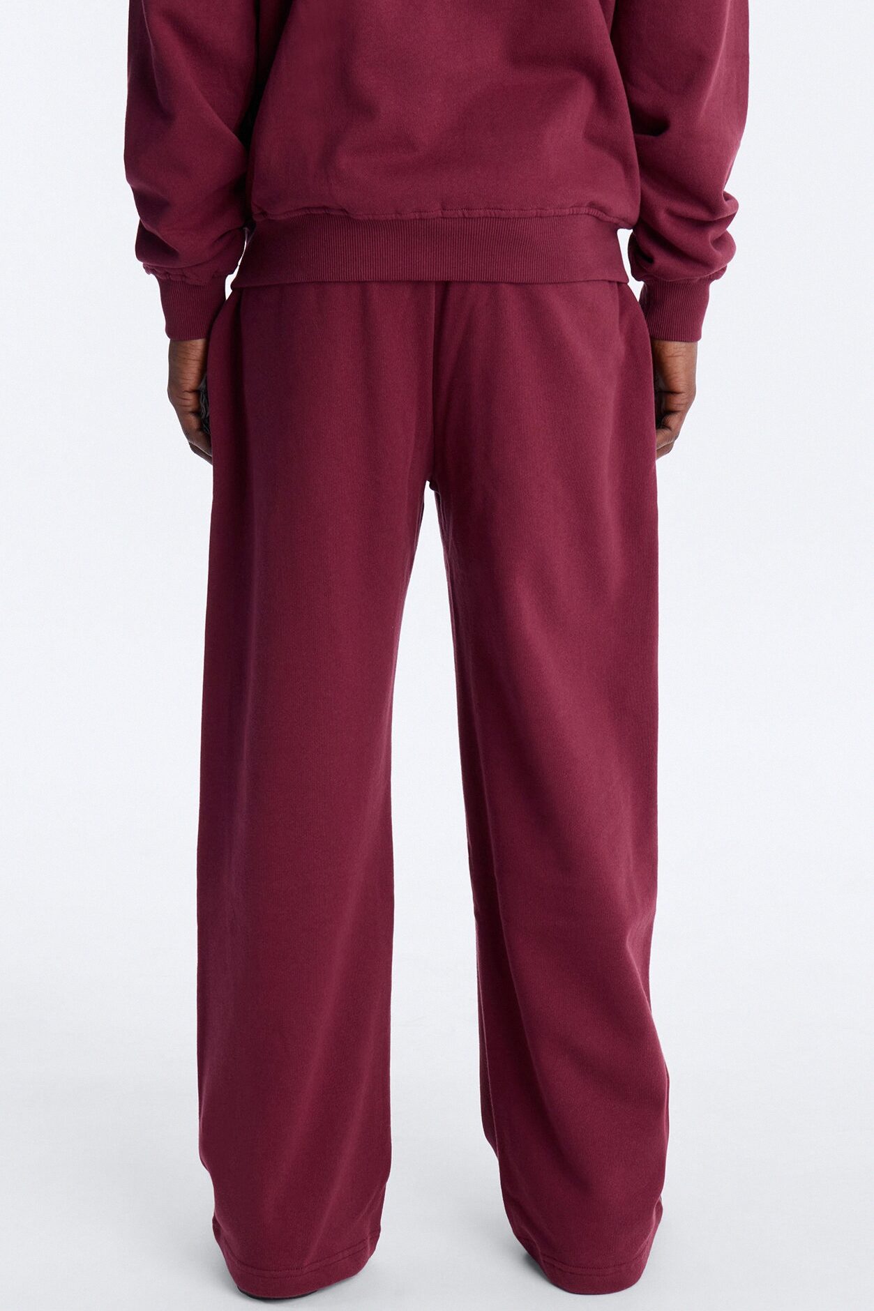 Cross Patch Sweatpants - Burgundy