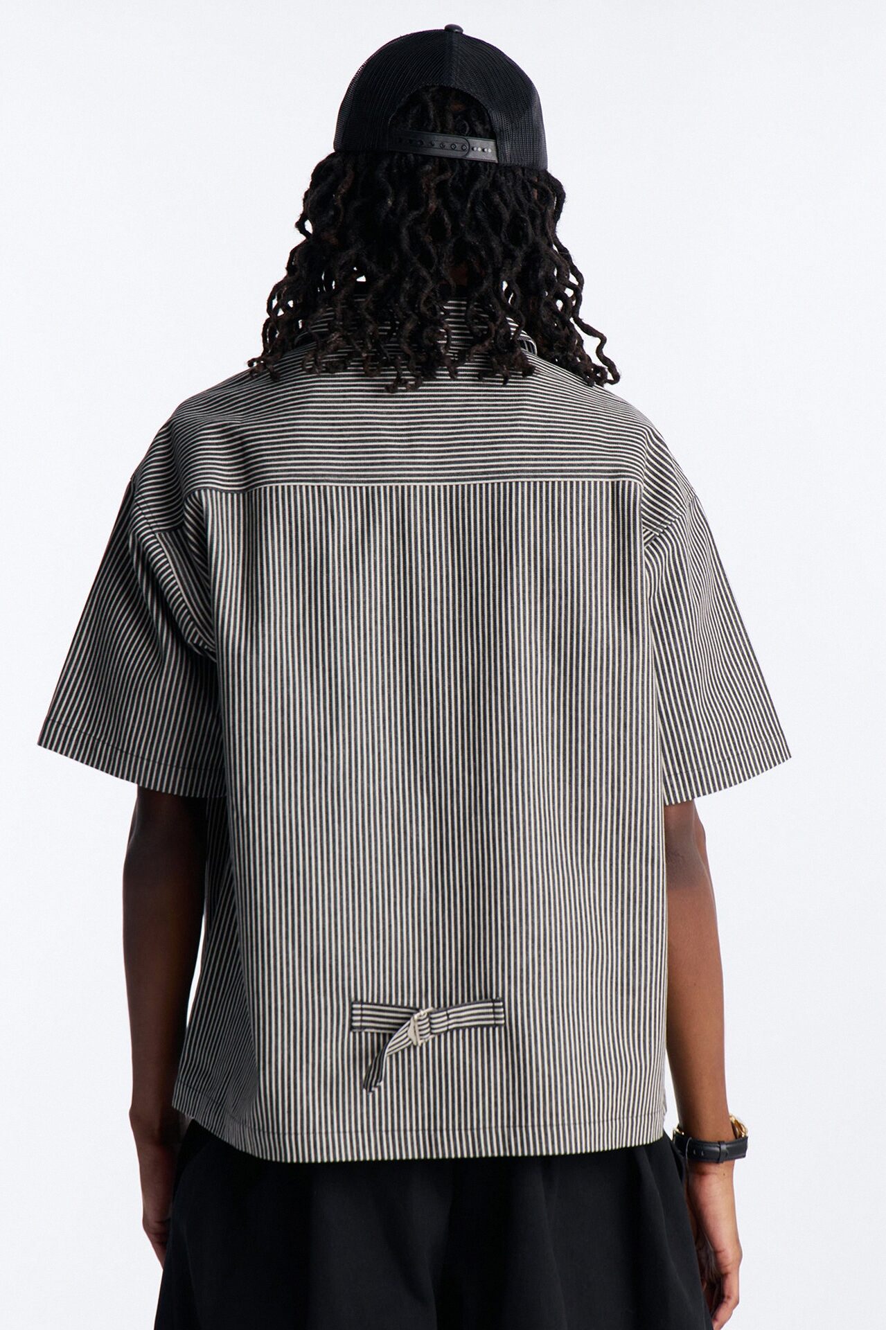 Boxy Tokyo Drift Zip Up - Black