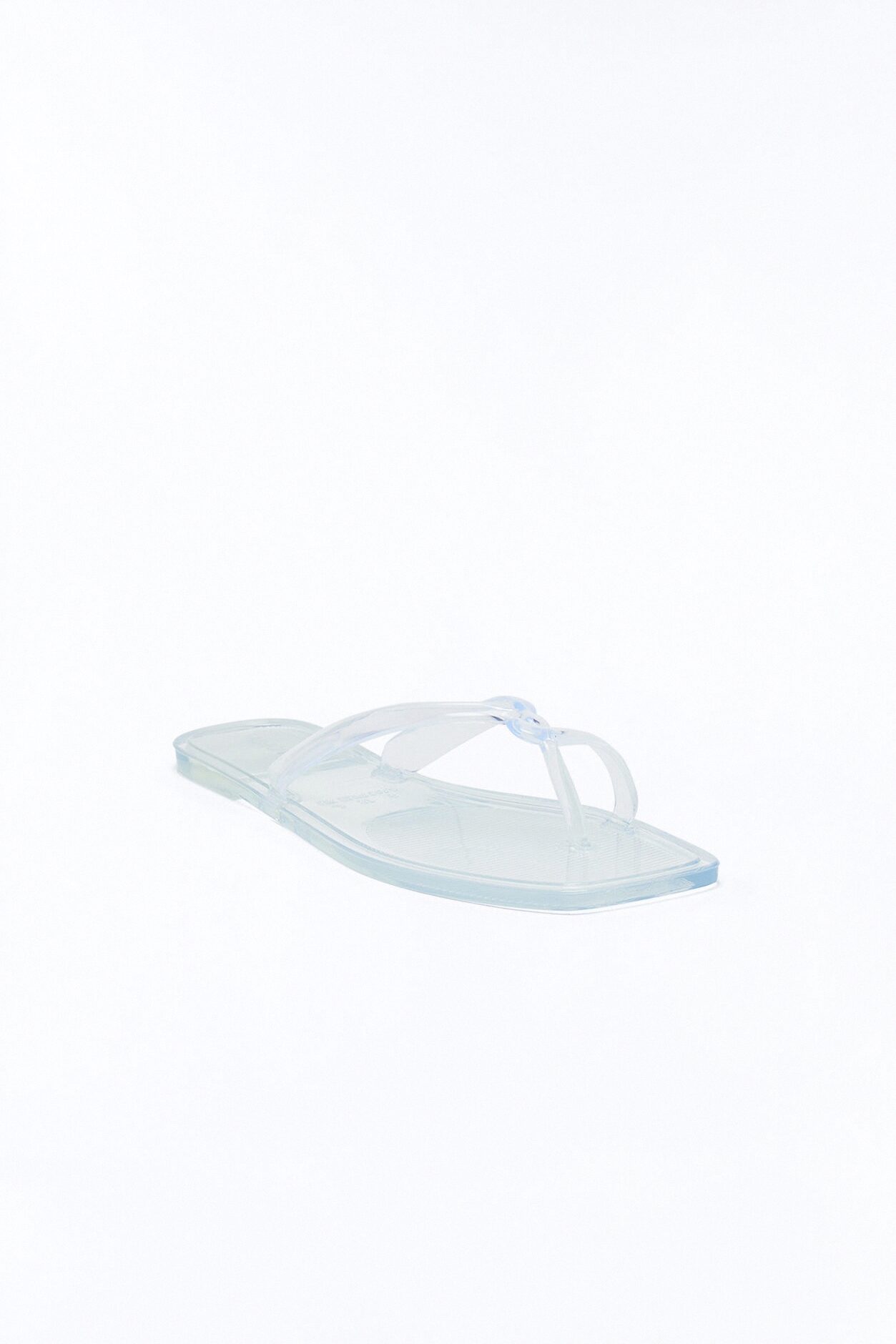 Joane Toe Ring Jelly Flip Flops - Clear