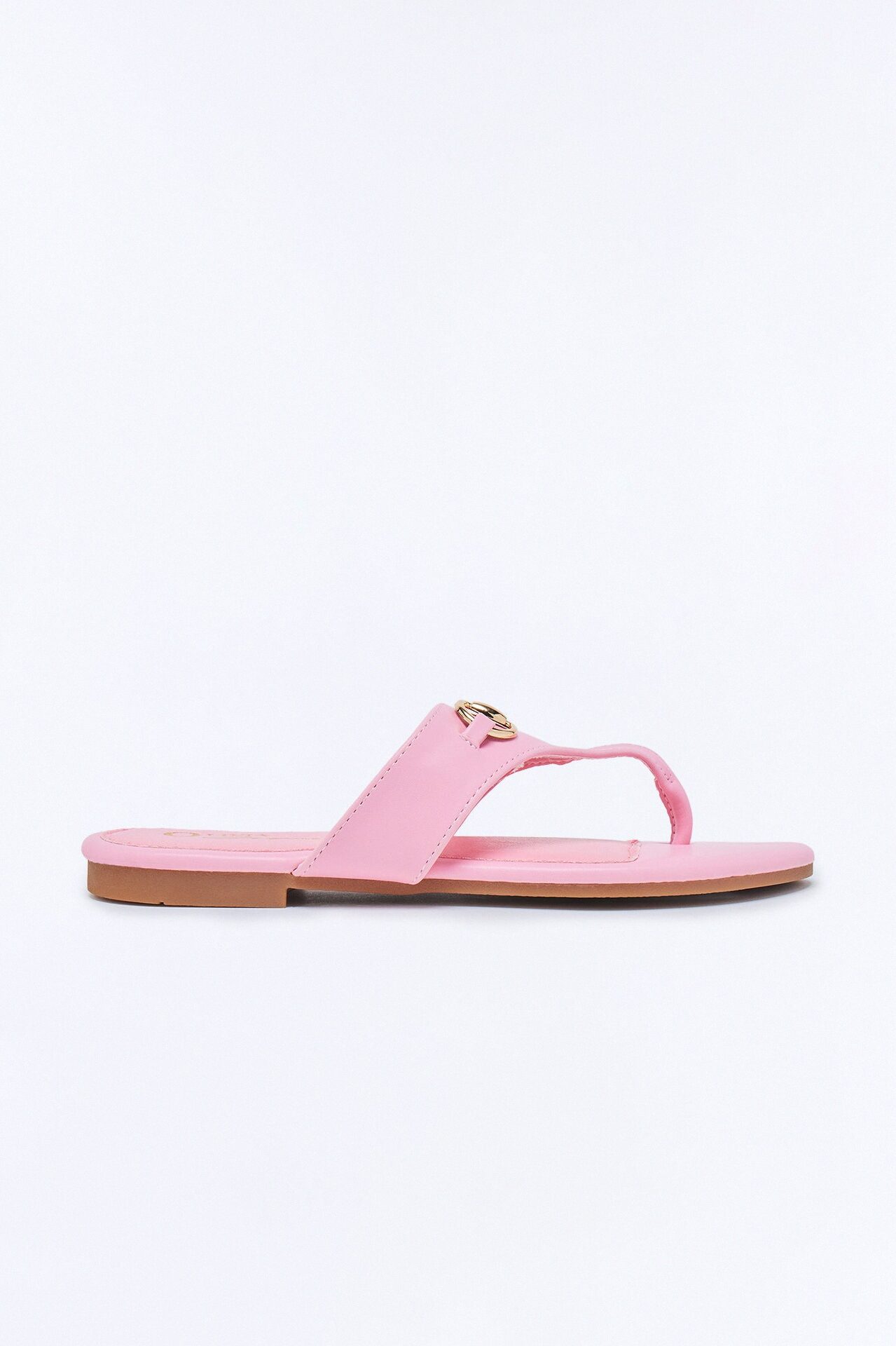 Bello Hardware Flip Flops - Pink