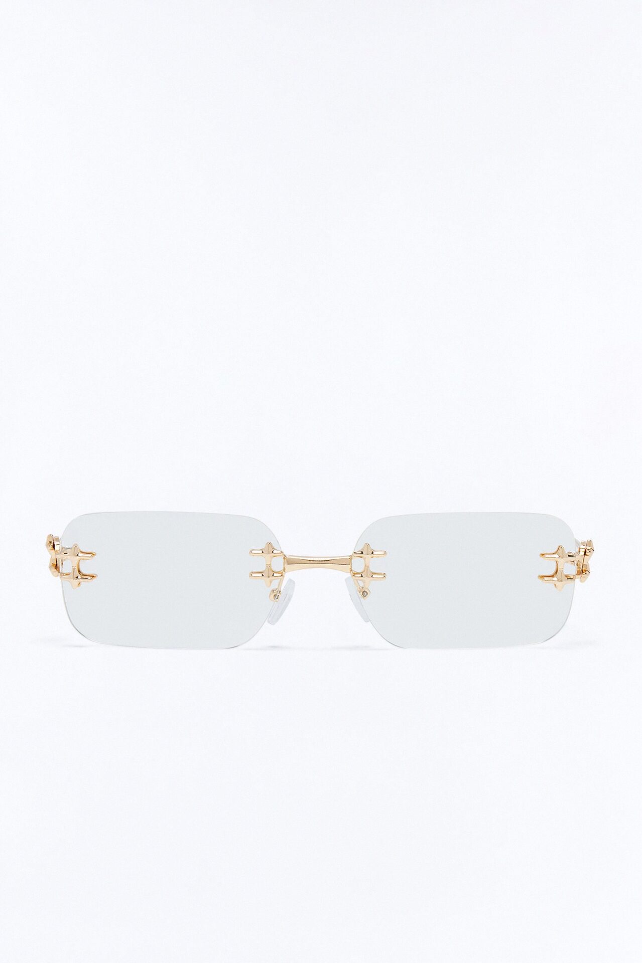 Starlight Rays Sunglasses - Gold/Clear