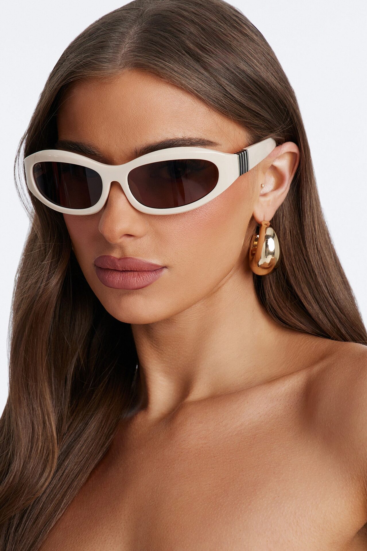 Set Go Shield Sunglasses - Ivory