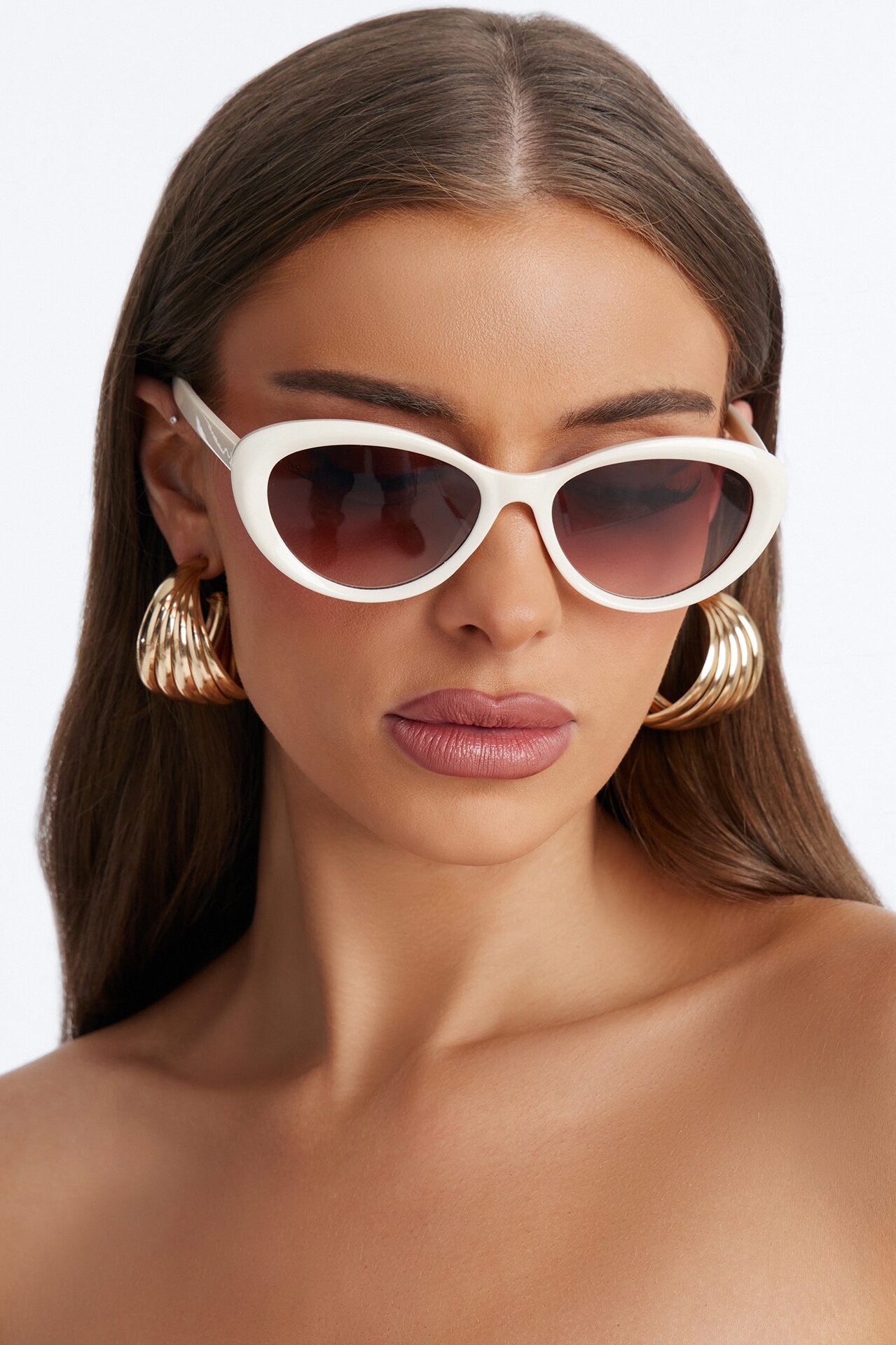 Chic Flick Sunglasses - Ivory