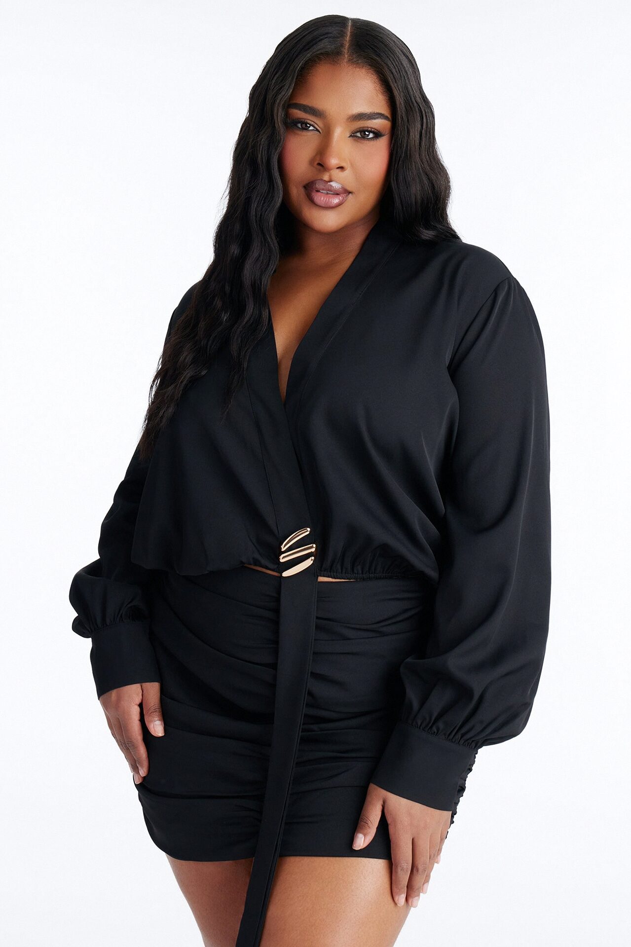 Andrea Mini Skirt Set - Black
