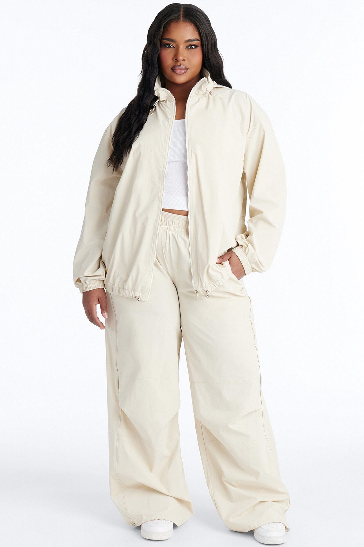 Keep It Moving Windbreaker Lounge Pant - Sand