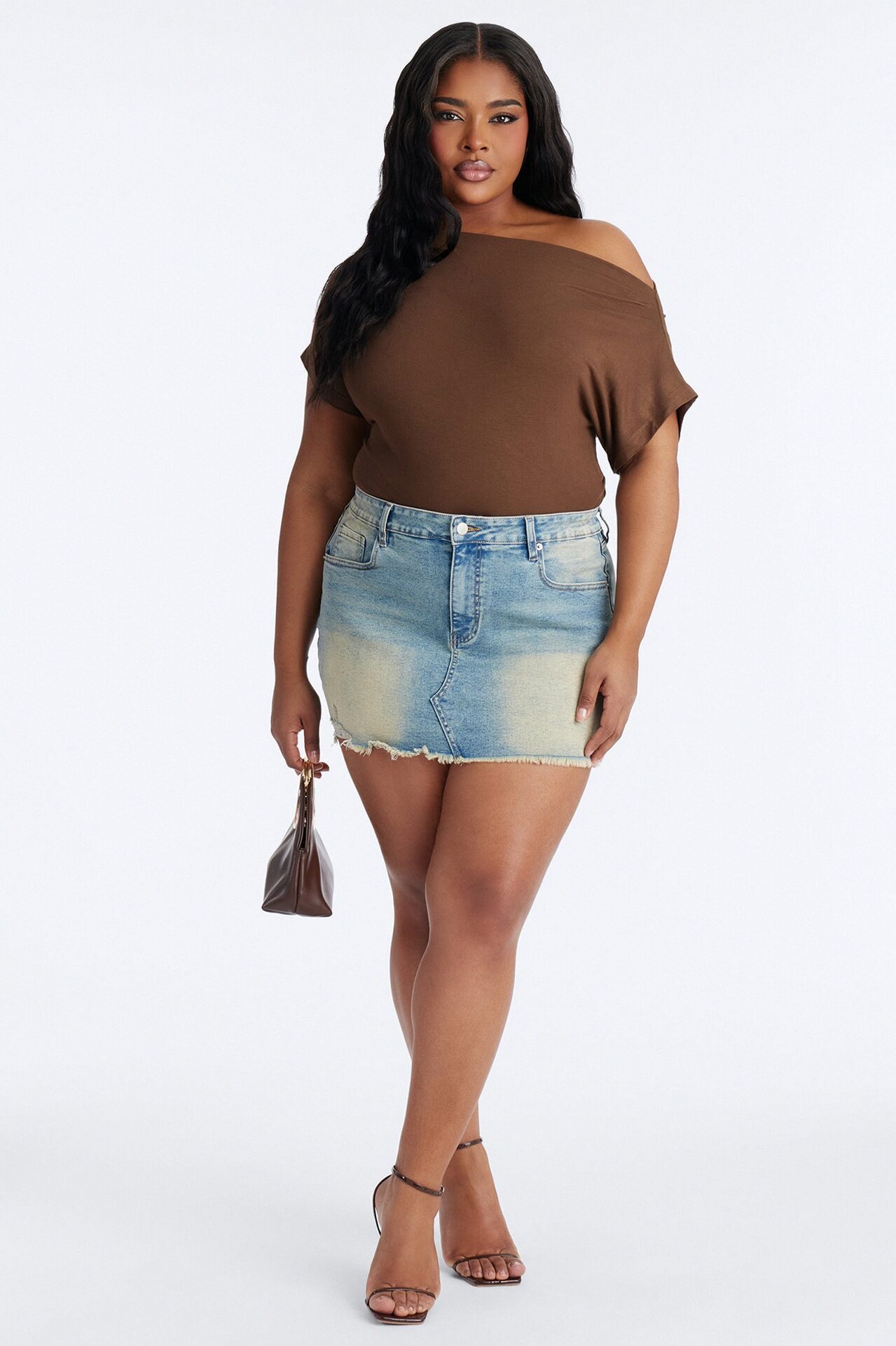 Raven Denim Mini Skirt - Vintage Wash