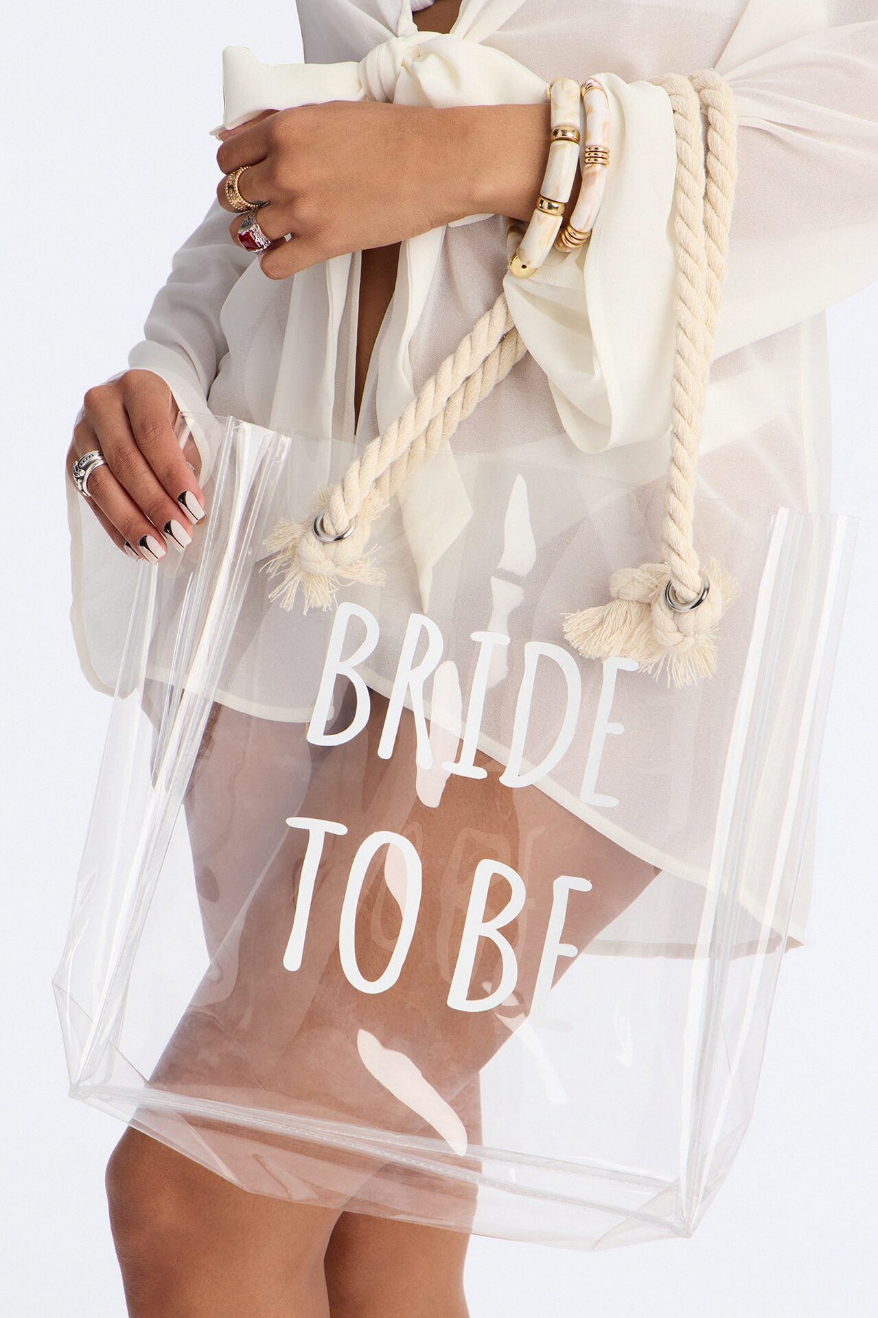 Bride To Be Clear Tote - Clear