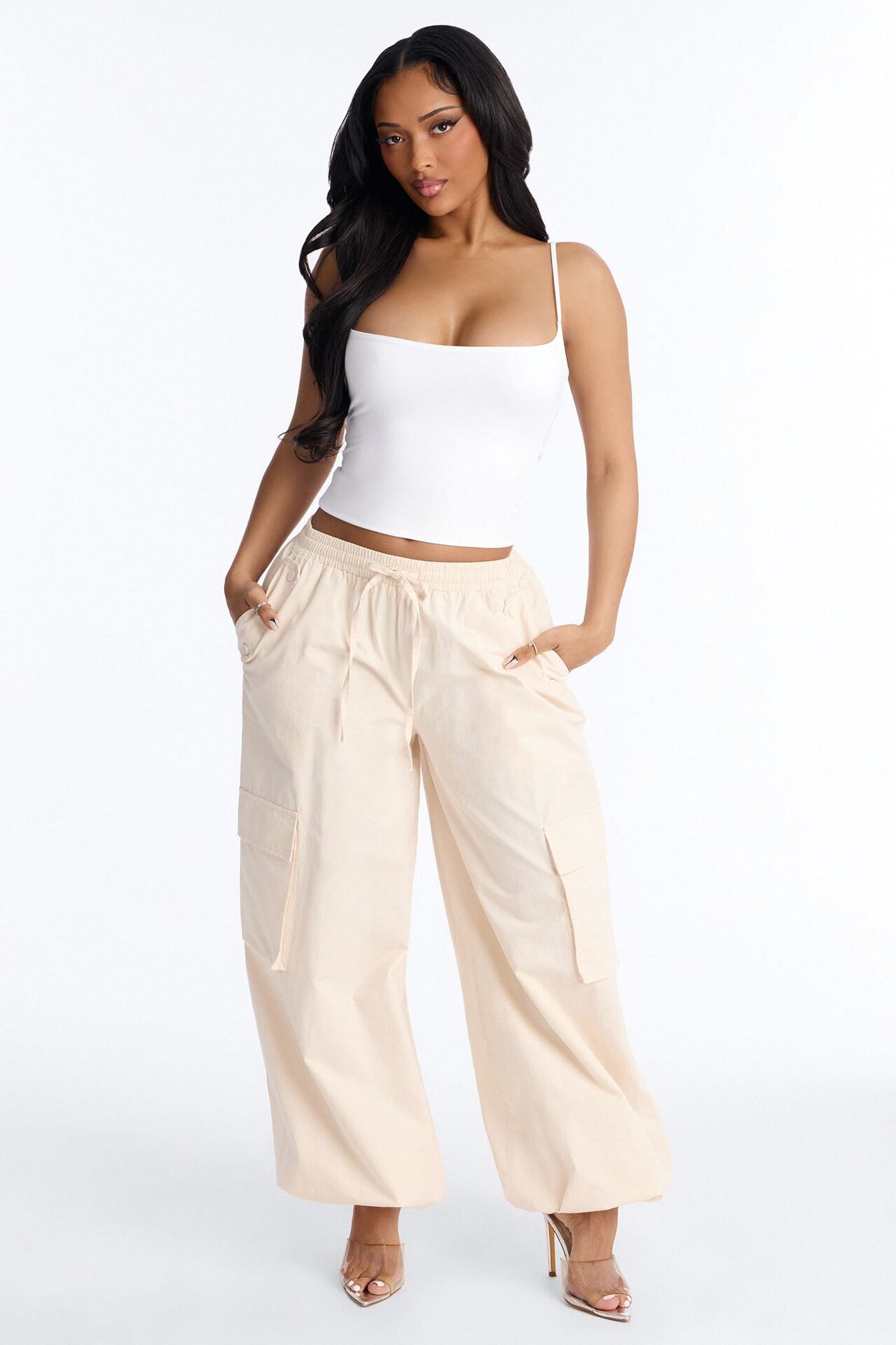 Contour Double Lined Cami Top - White