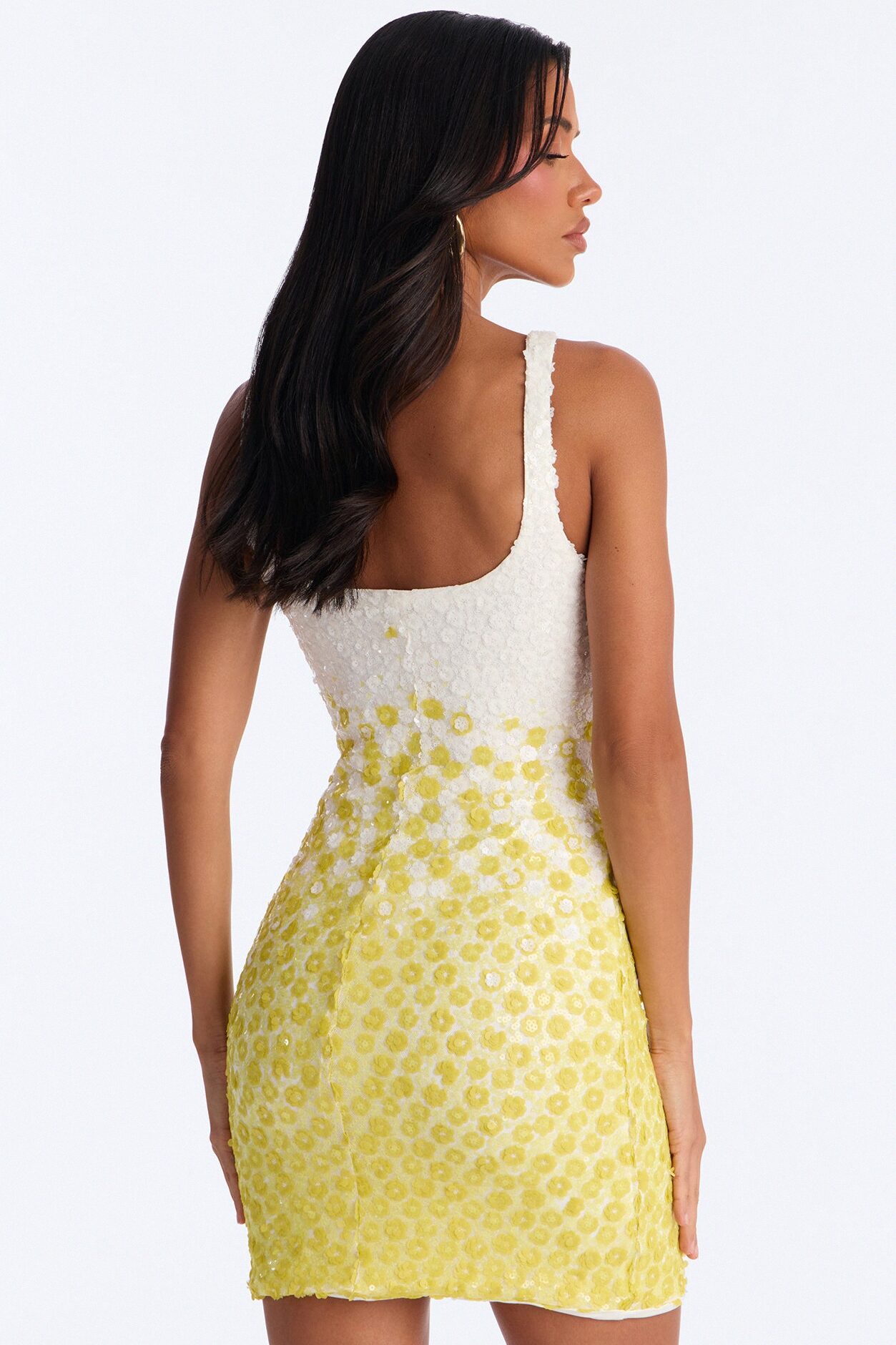 Wilder Sleeveless Sequin Mini Dress - Yellow/combo