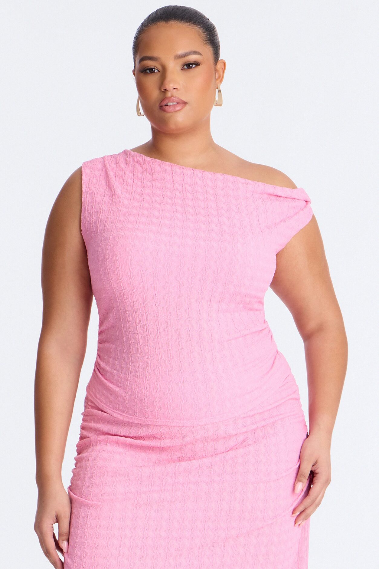 Leona Jacquard Maxi Skirt Set - Pink