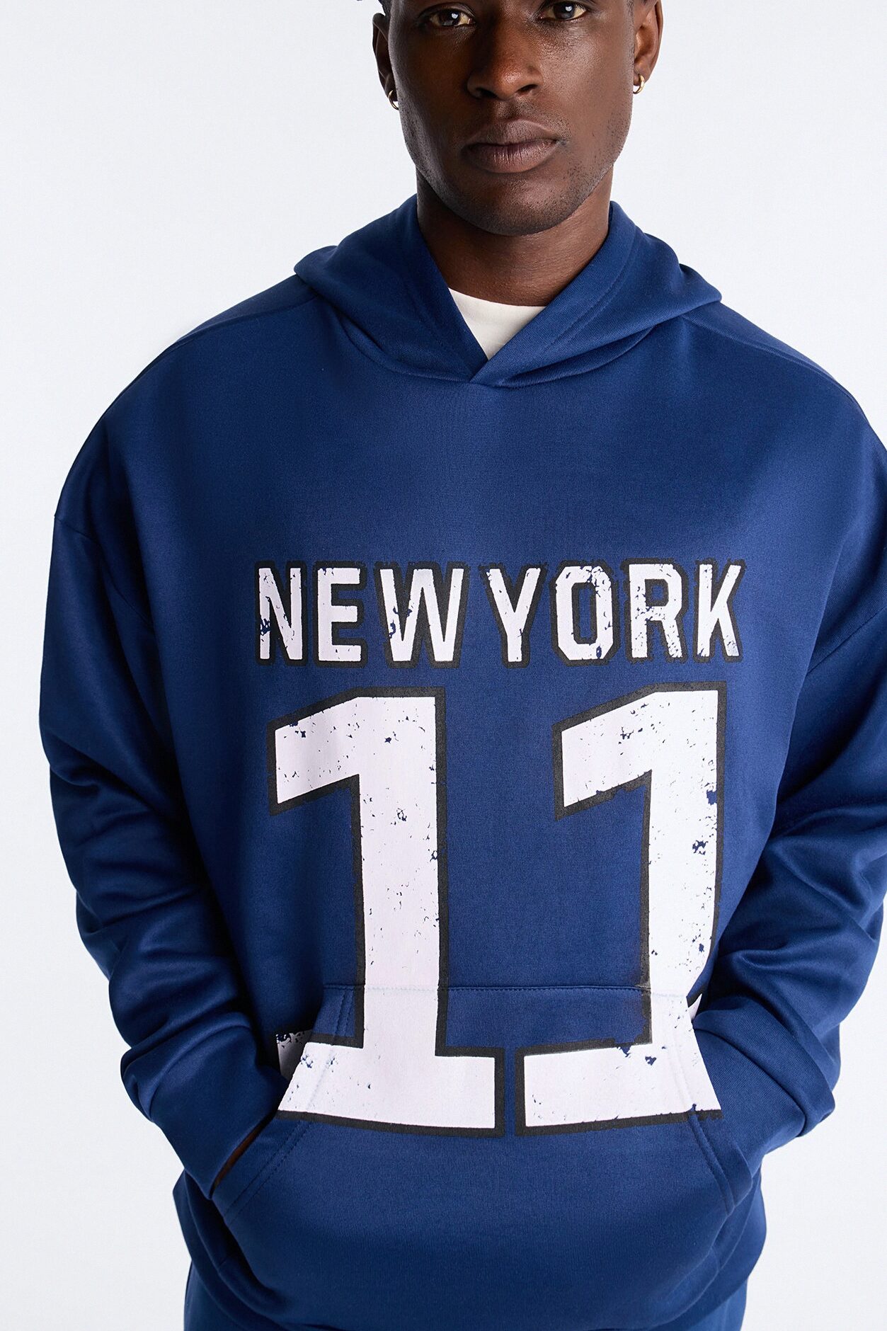 New York Classic Hoodie - Navy