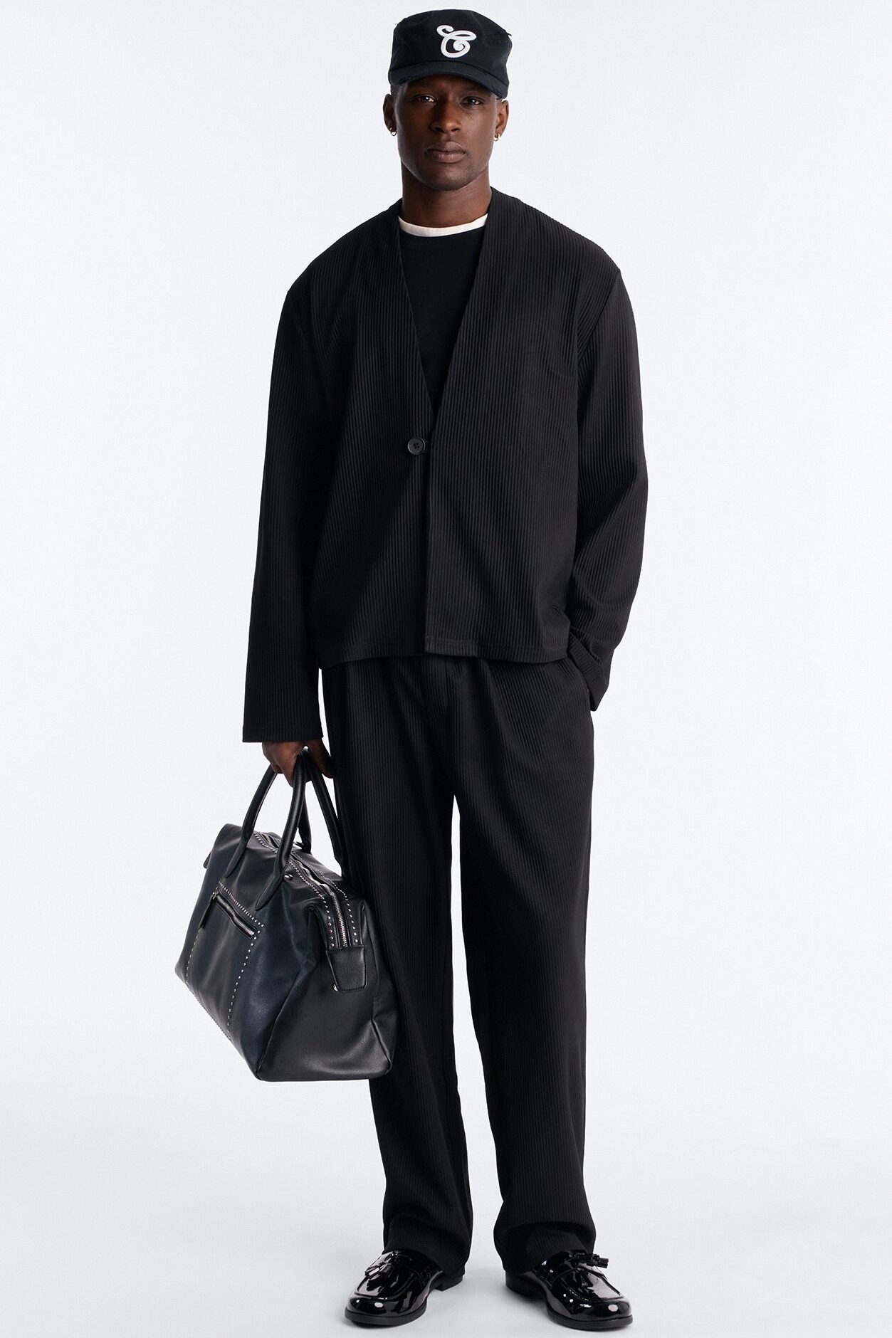 Show Up Shawl Collar Blazer - Black