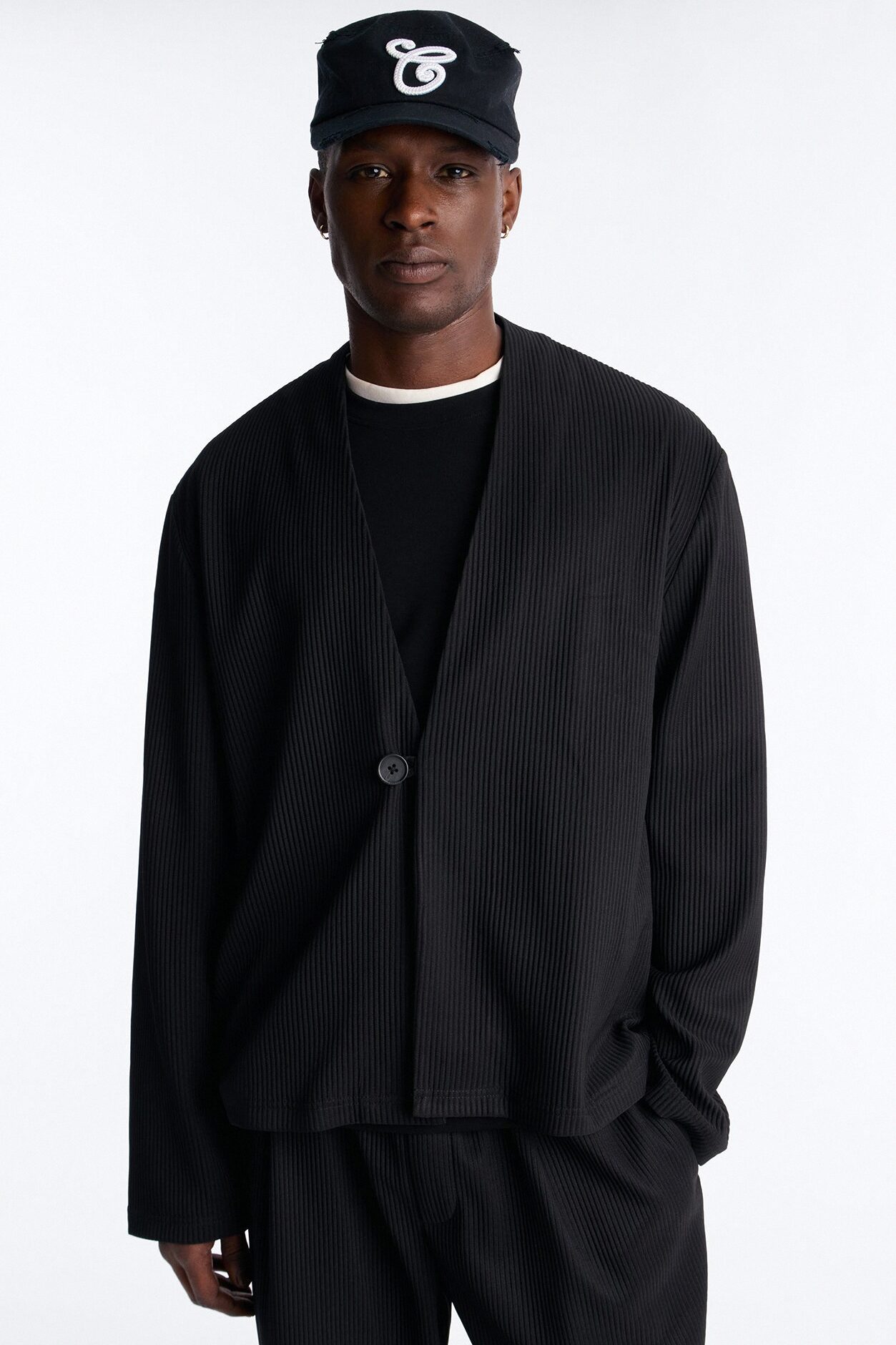 Show Up Shawl Collar Blazer - Black