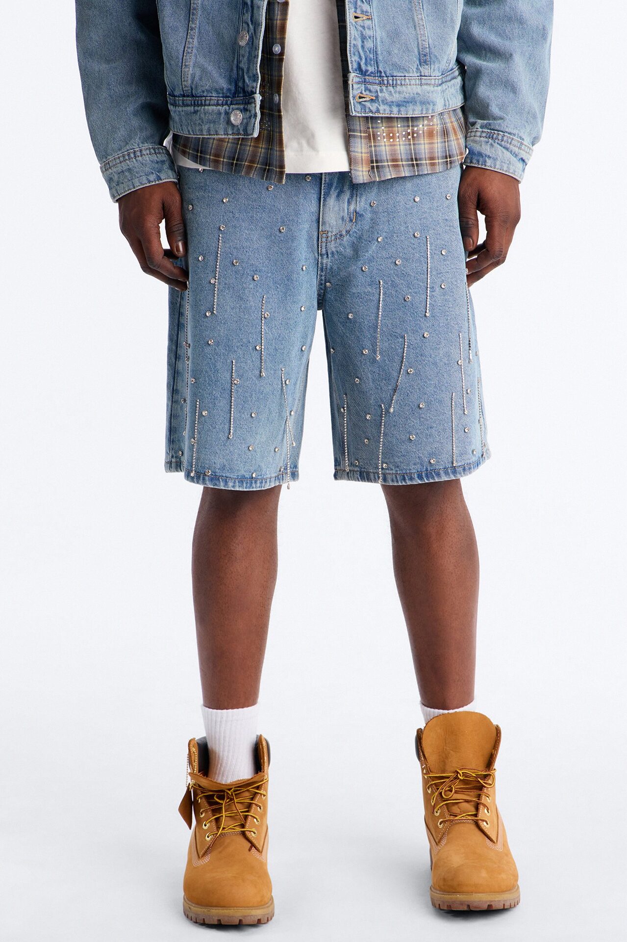 Relaxed Street Ice Denim Short - Light Wash
