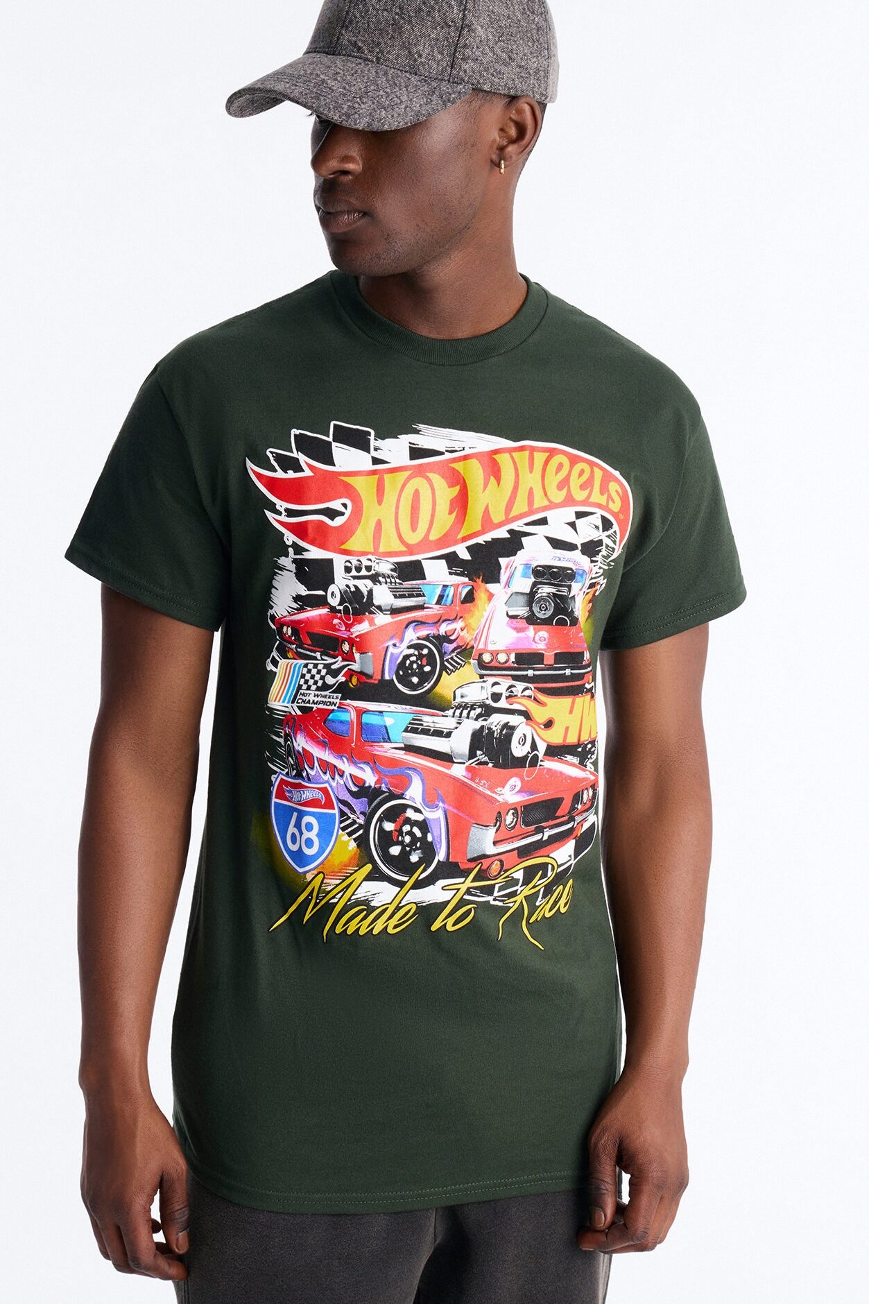Hot Wheels Made To Race Short Sleeve Tee - Hunter Green