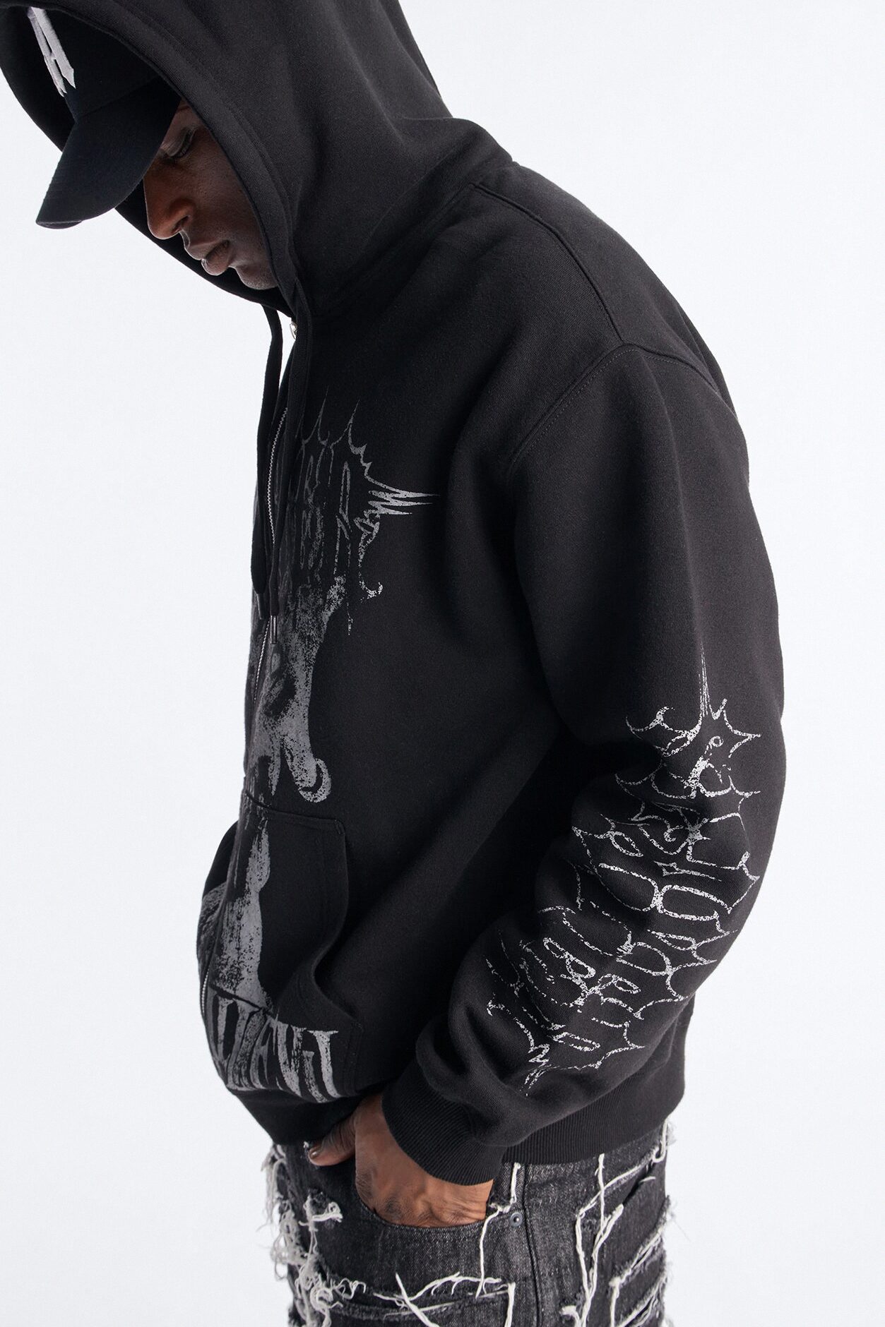 Slayer Tour 1988 Vintage Zip Hoodie - Black Wash