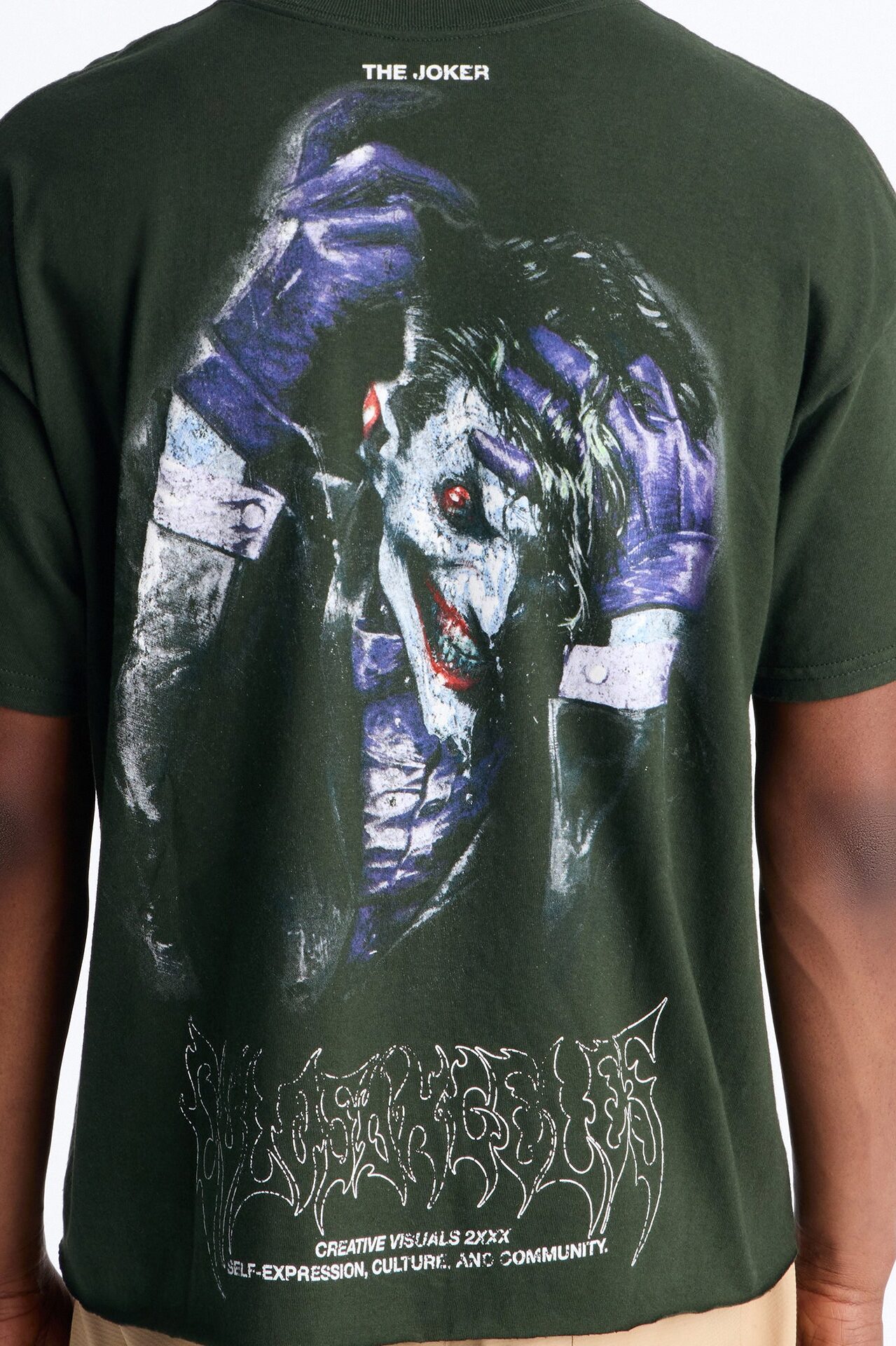 The Joker Beautiful Chaos Boxy Short Sleeve Tee - Green