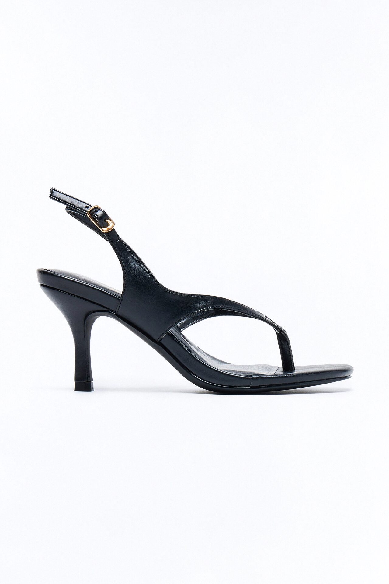 Sonoma Thong Slingback Heels - Black